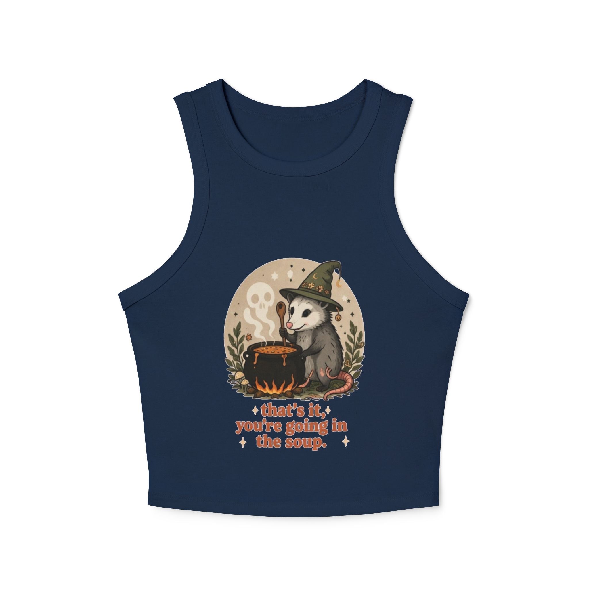 Witch Opossum Tank Top | Cute Halloween Crop