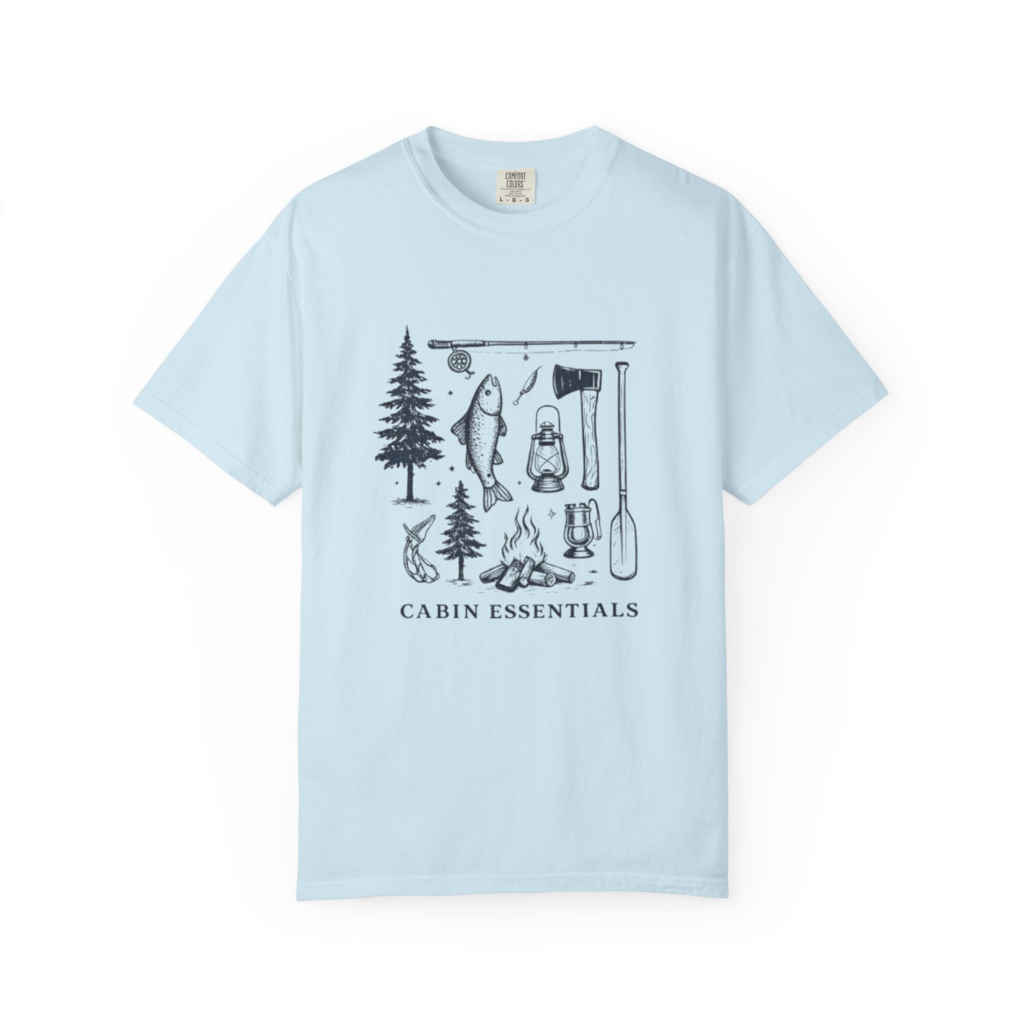 Cabin Essentials T-Shirt | Outdoor Camping Gear Graphic Tee
