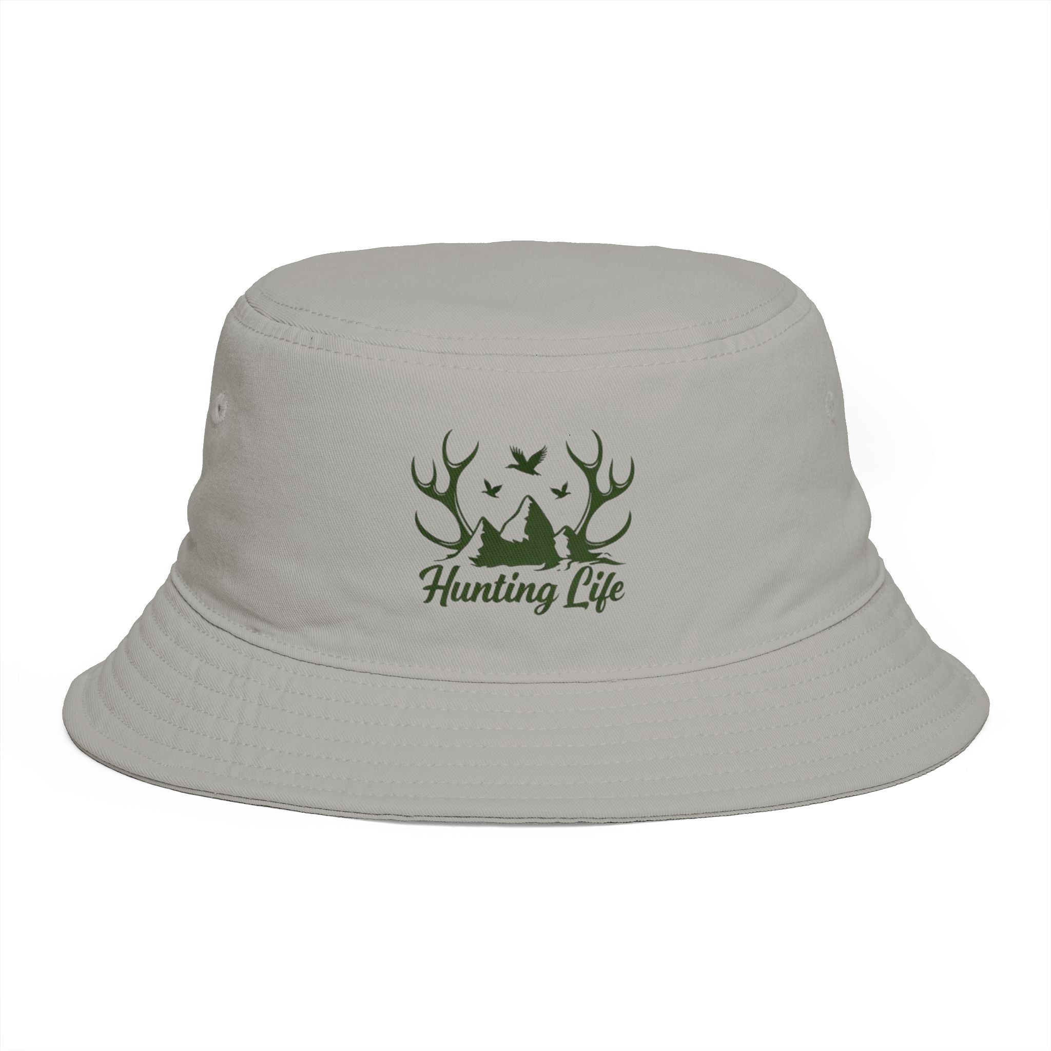 Hunting Life Bucket Hat | Camo Antlers Outdoor Fishing & Hunting Cap