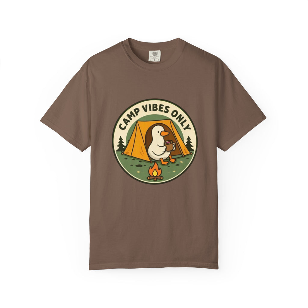 Camp Vibes Only T-Shirt | Cute Duck Camping Graphic Tee