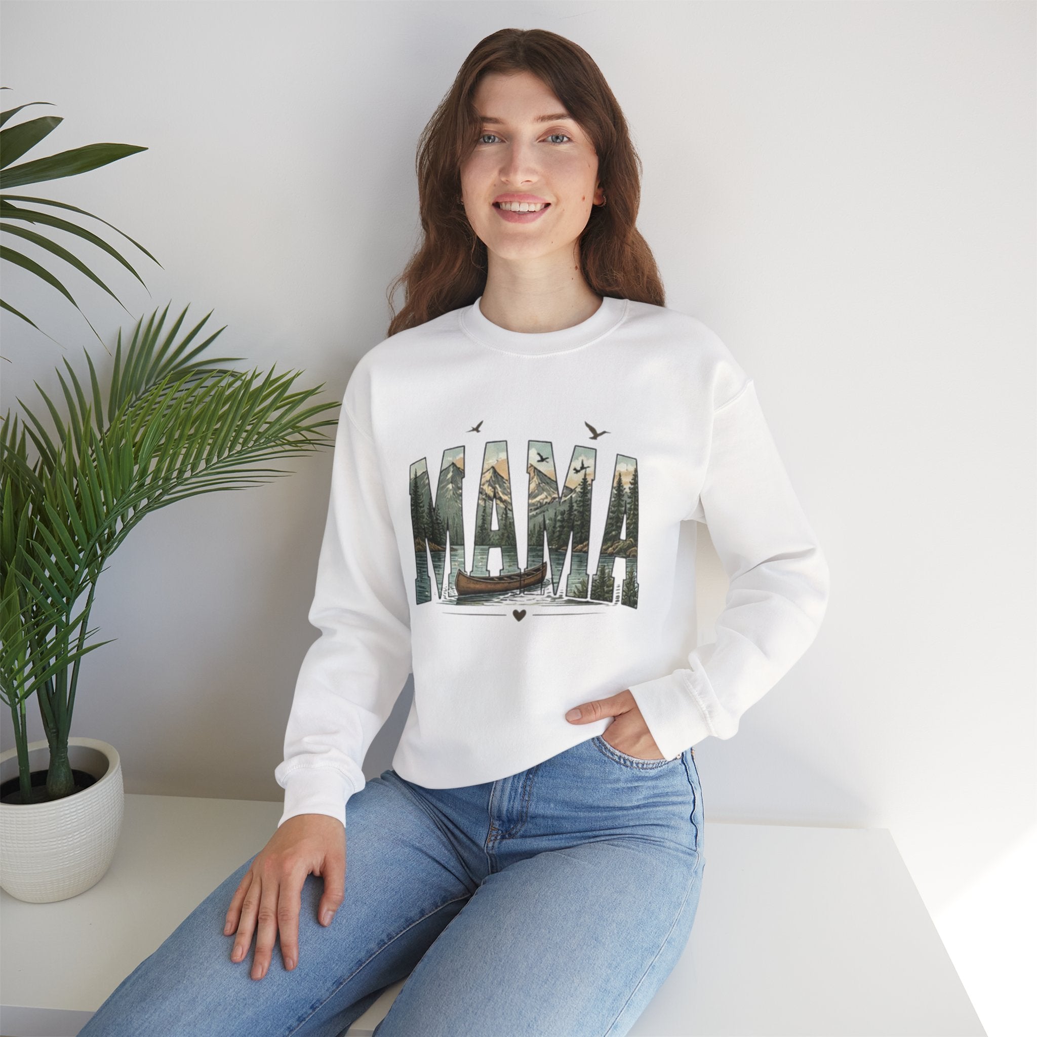 Mama Graphic Sweatshirt | Nature Canoe Design | Mothers Day Gift