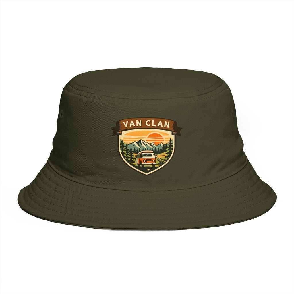 Van Clan Adventure Bucket Hat | Outdoor Camper Patch Hat
