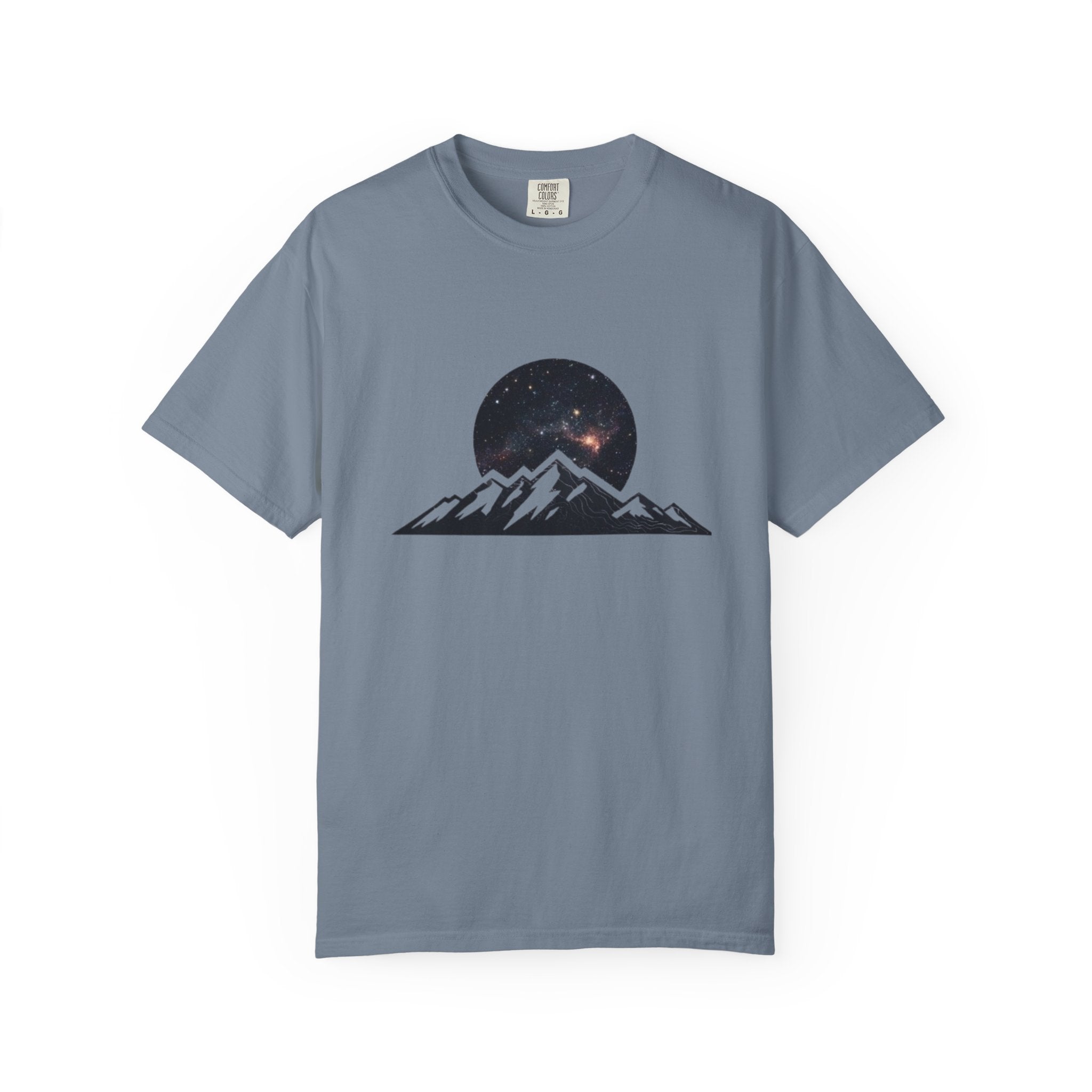 Galaxy Mountainscape T-Shirt Cosmic Mountain Landscape Tee