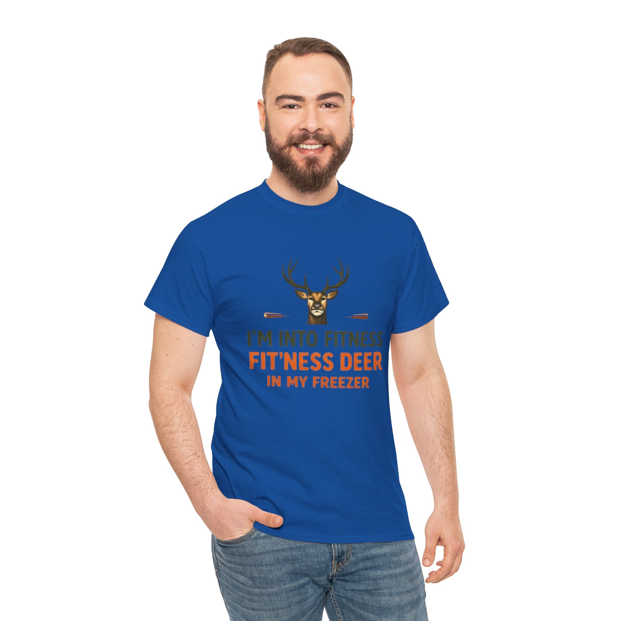 Funny Hunting T-Shirt | "Im Into Fitness, Fitness Deer in My Freezer"