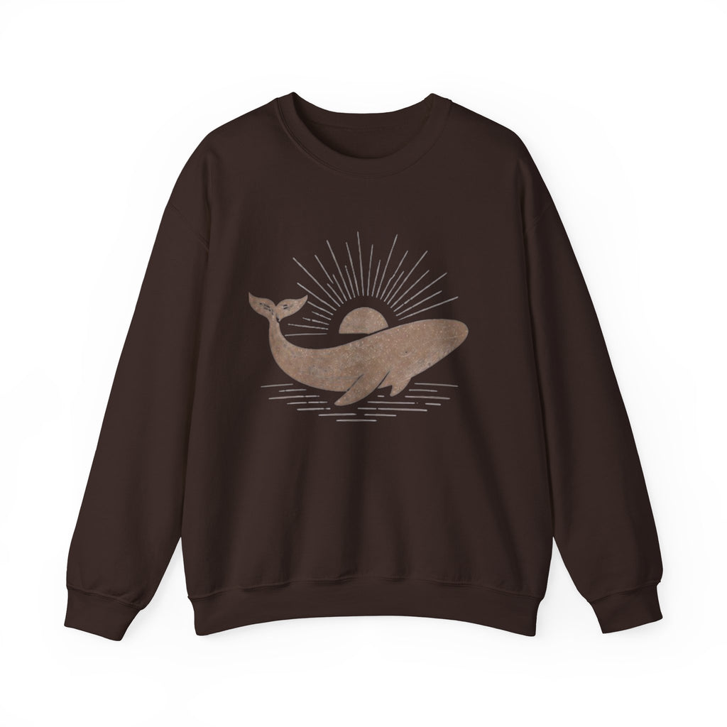 Whale Sunset Crewneck Sweatshirt