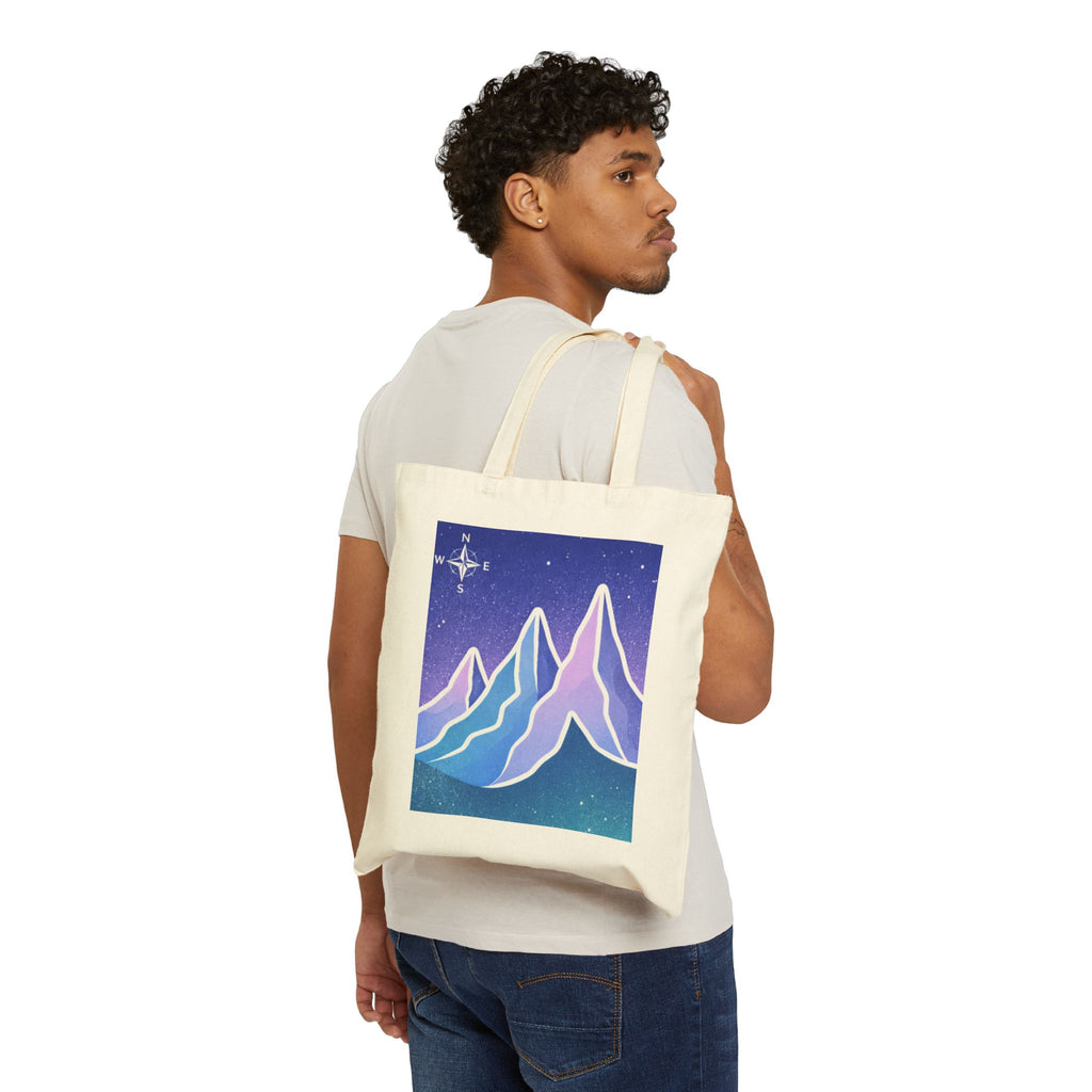 Tote Bag | Pastel Night Mountain Illustration