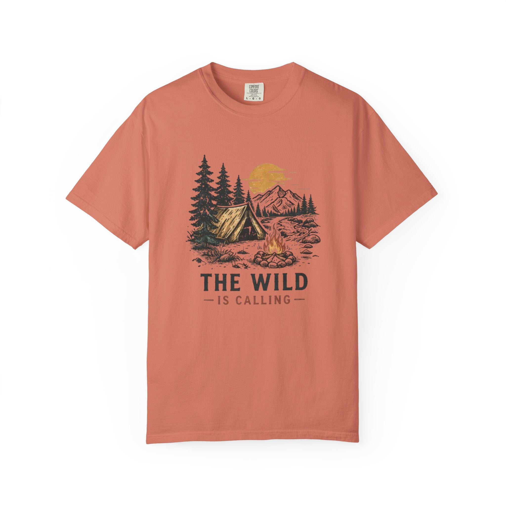 Camping T-Shirt | The Wild Is Calling Graphic Tee