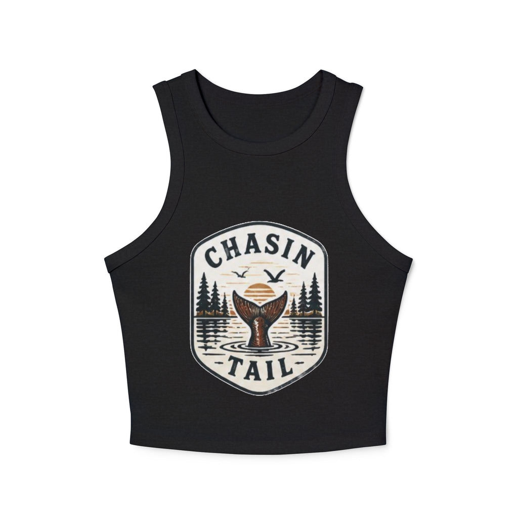 Chasin Tail Fishers Racer Tank Top | Womens Micro Rib