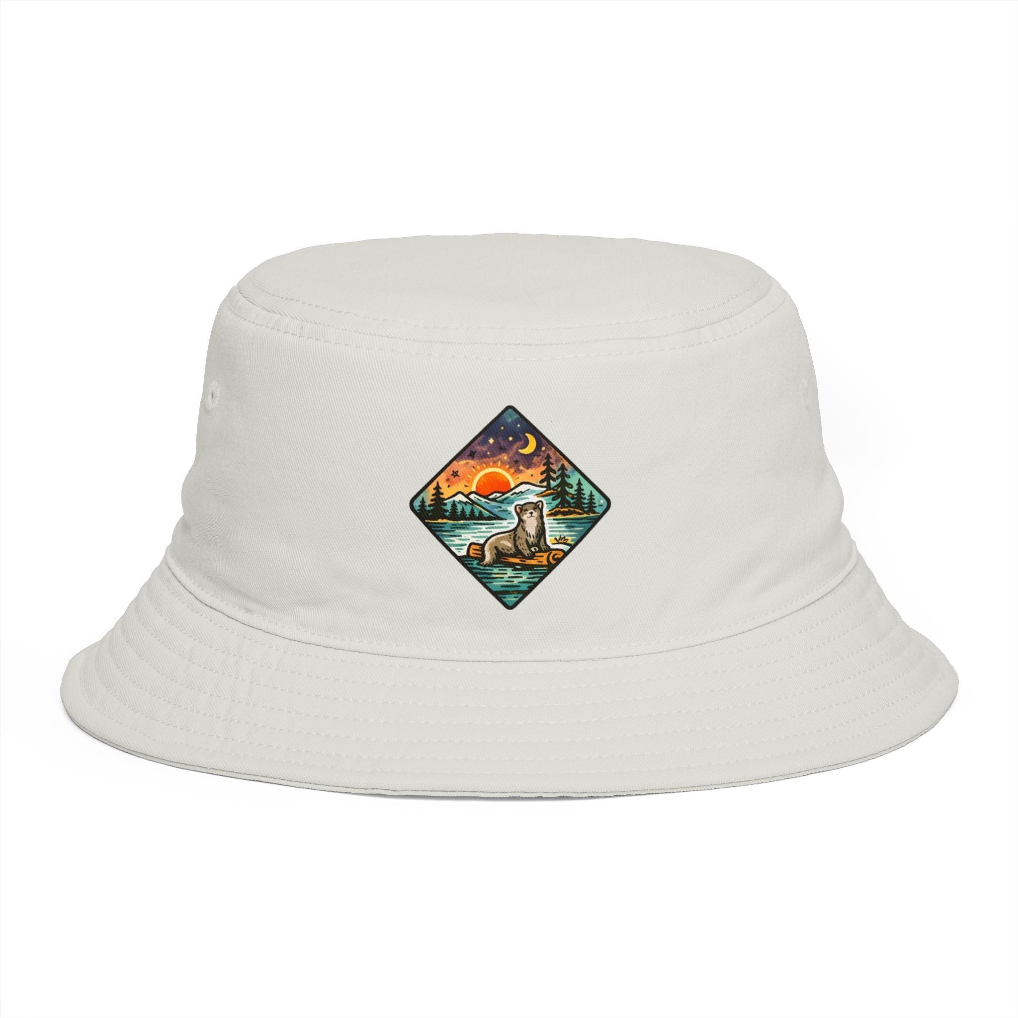 Galaxy Otter Bucket Hat | Space Otter Print Bucket Hat