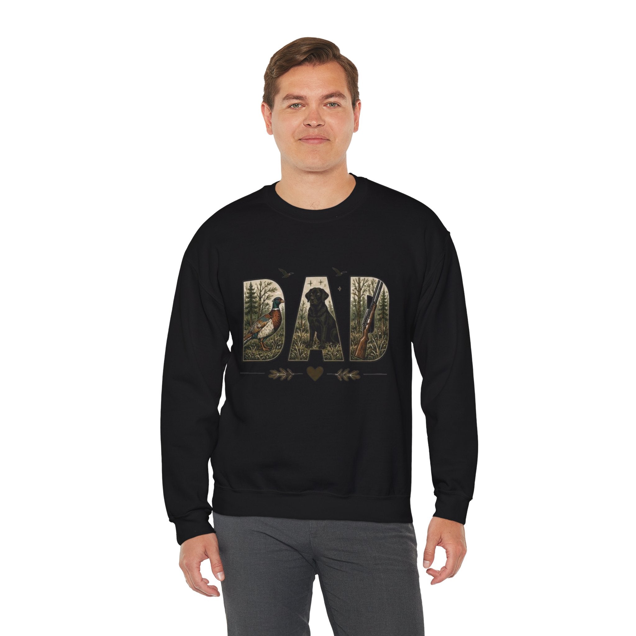 Dad Woodland Hunting Crewneck Sweatshirt | Fathers Day Gift
