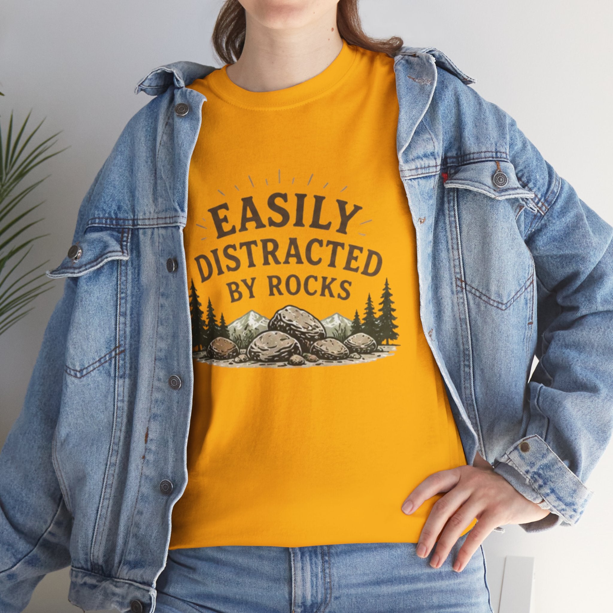 Easily Distracted by Rocks T-Shirt | Funny Geology Lover Tee