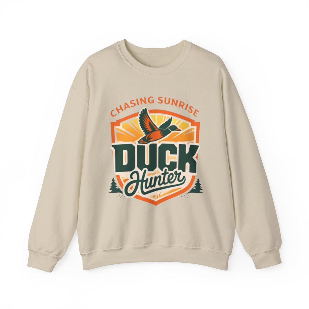 Duck Hunter Crewneck Sweatshirt | Chasing Sunrise Hunting Graphic