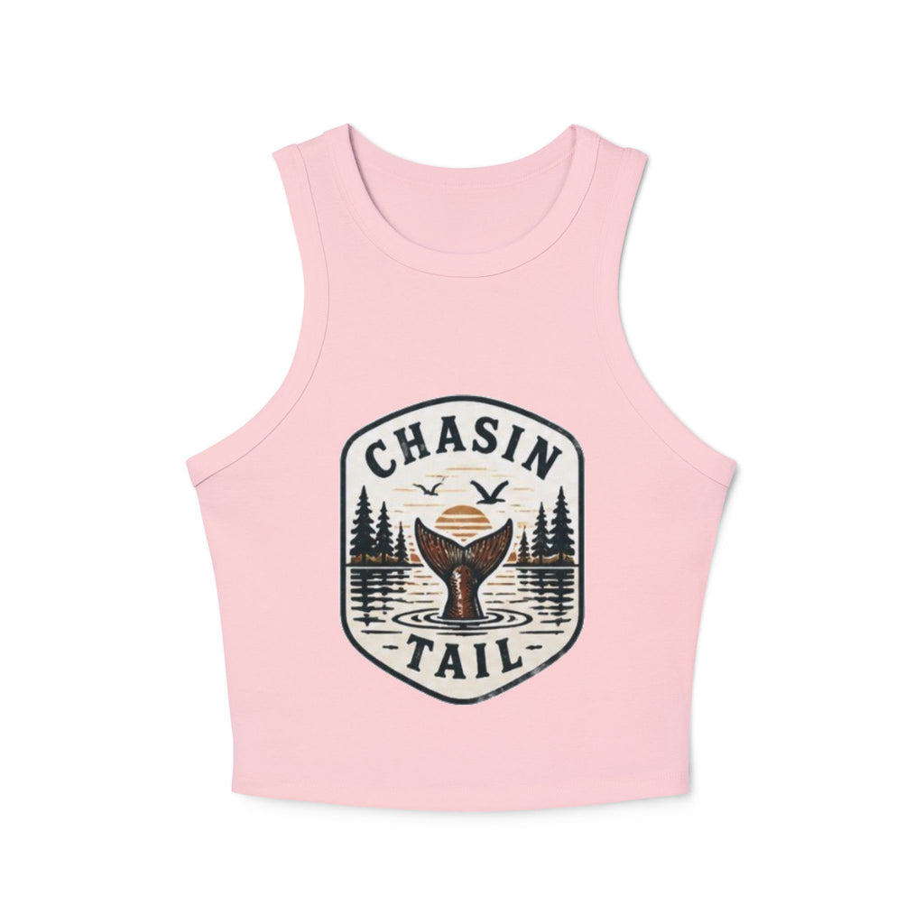 Chasin Tail Fishers Racer Tank Top | Womens Micro Rib