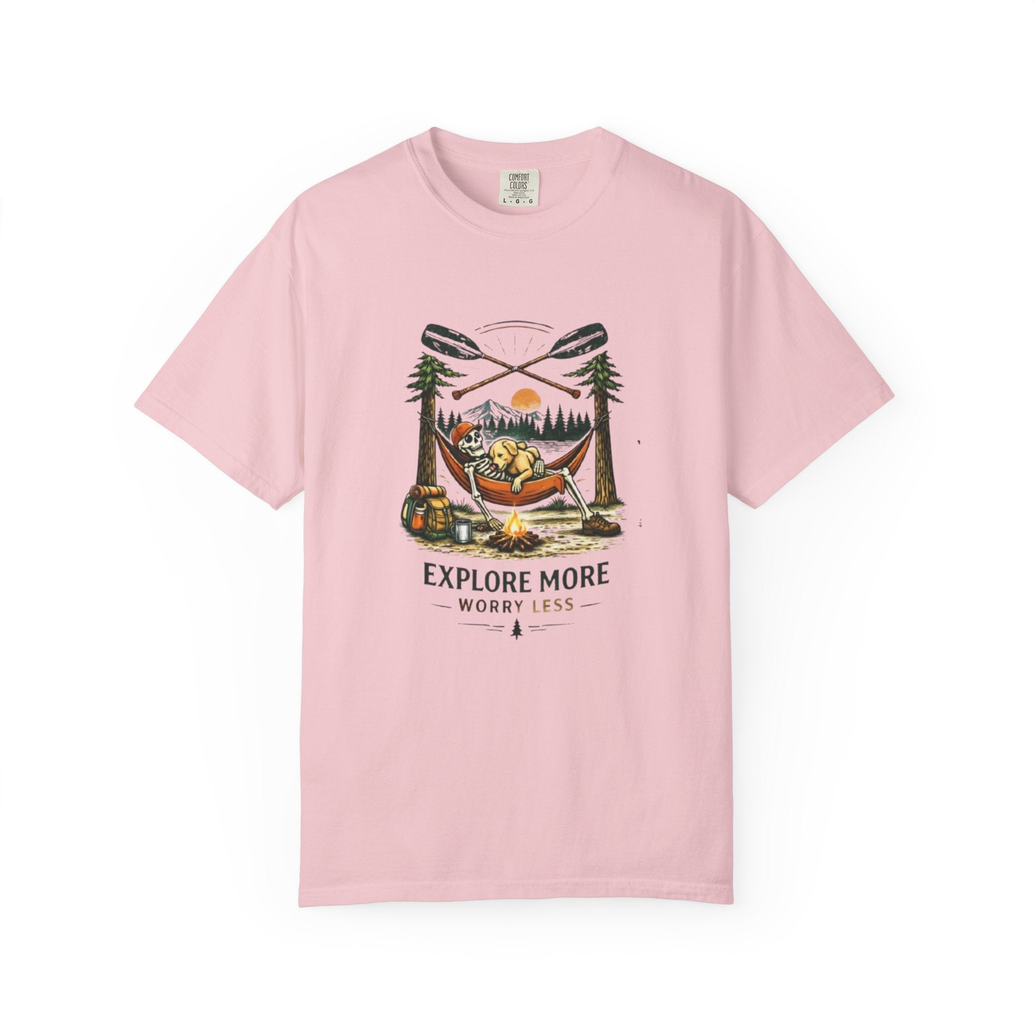 Explore More Worry Less Campfire T-Shirt
