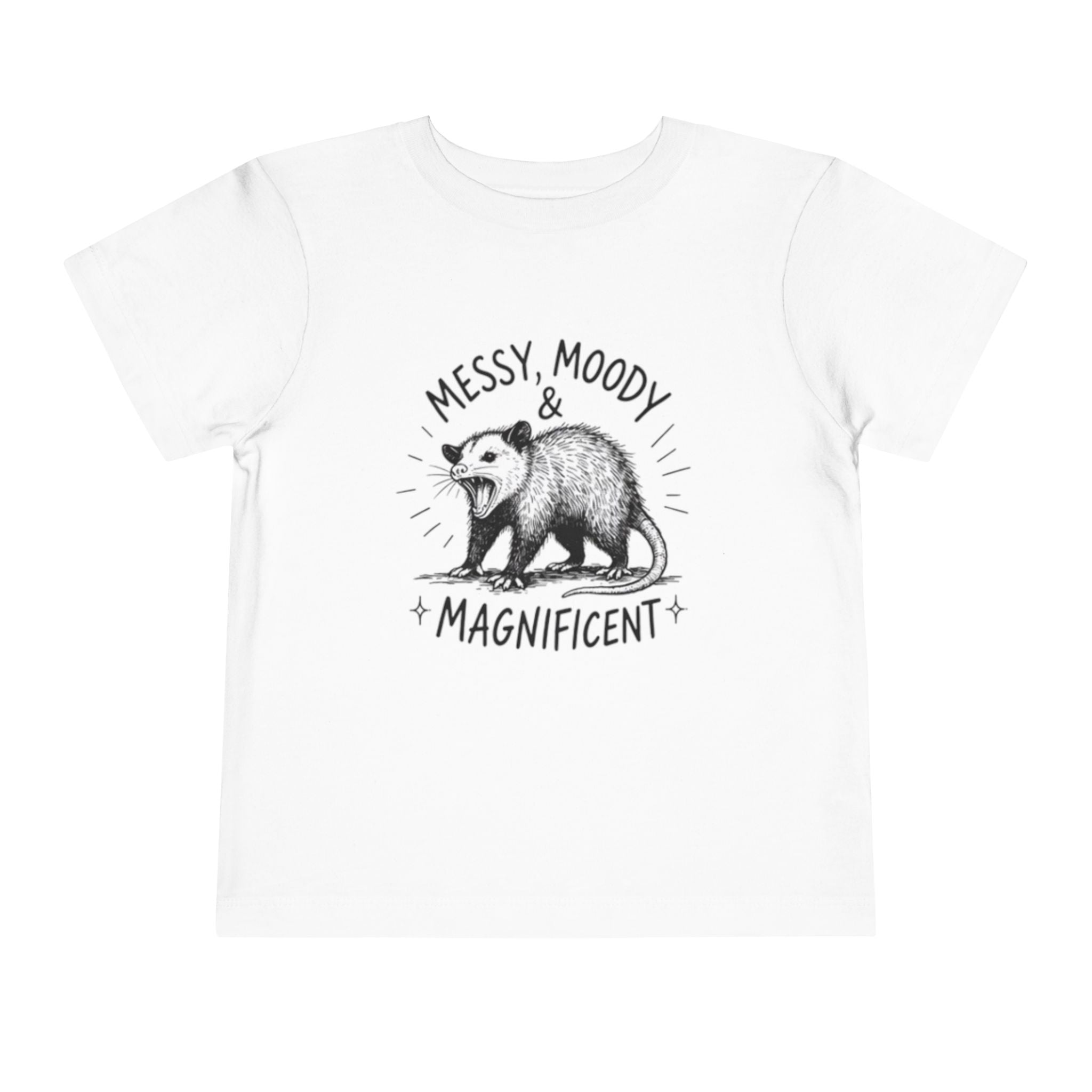 Messy, Moody & Magnificent Toddler Tee | Possum Graphic Shirt