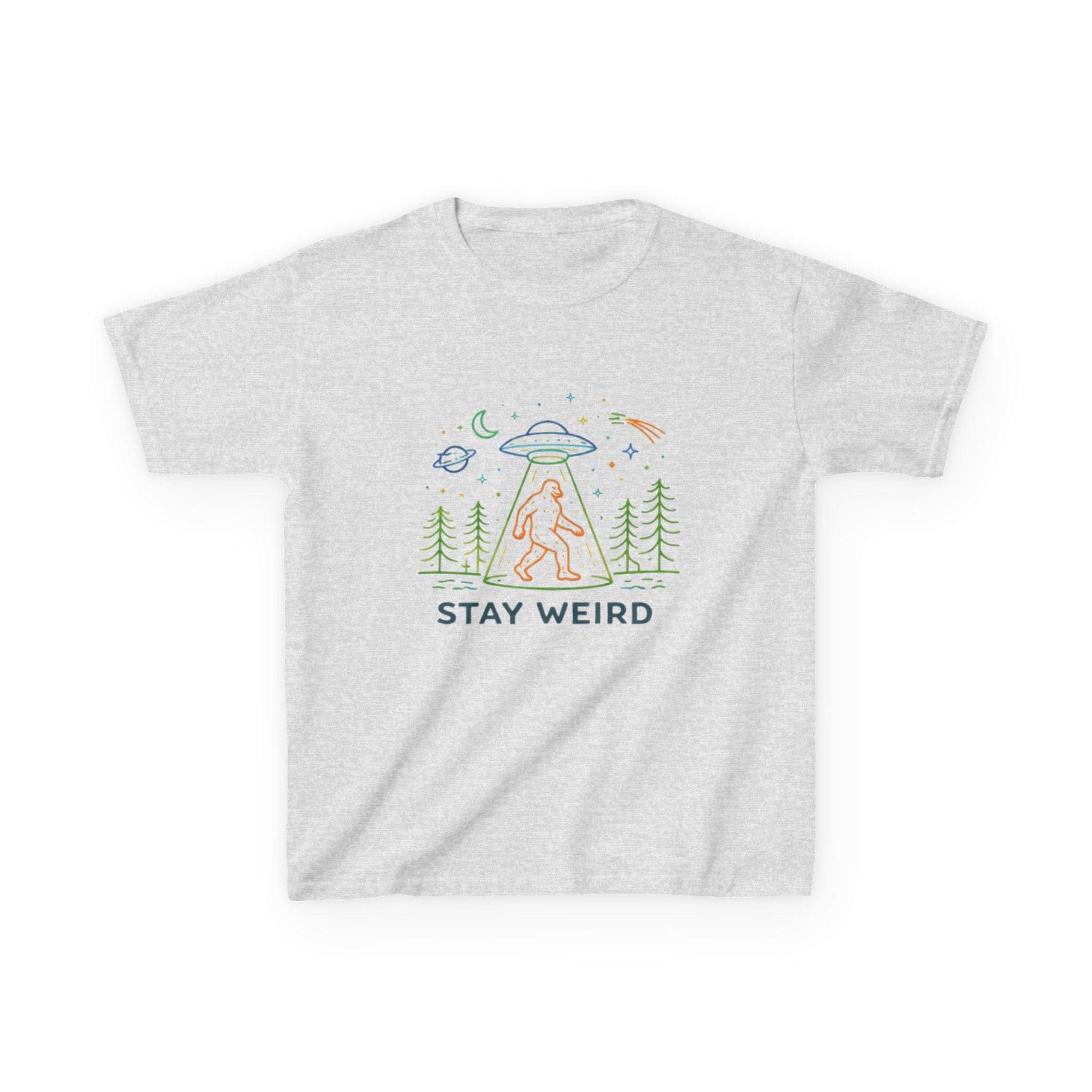 Kids Tee | Stay Weird Alien Bigfoot Graphic T-Shirt