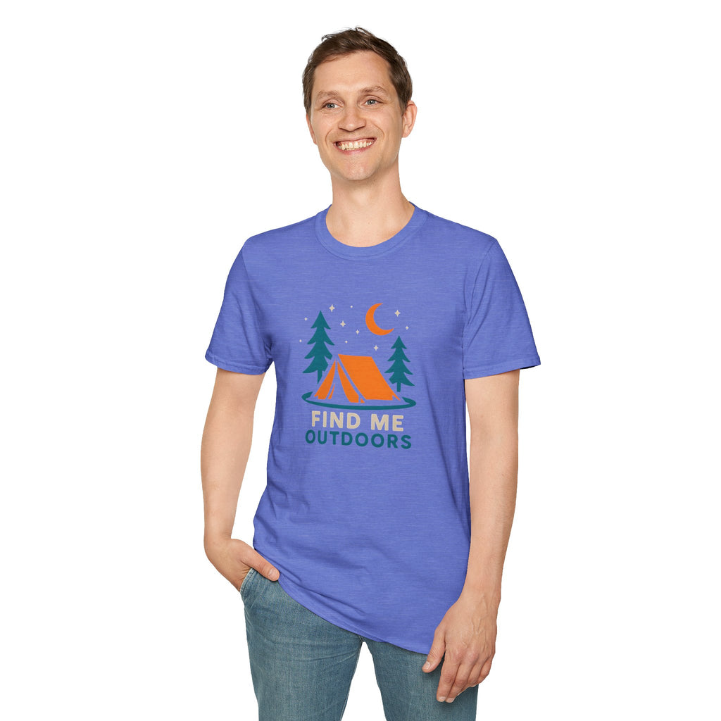 Night Camping Scene T-Shirt | Mountain Campfire Graphic Tee