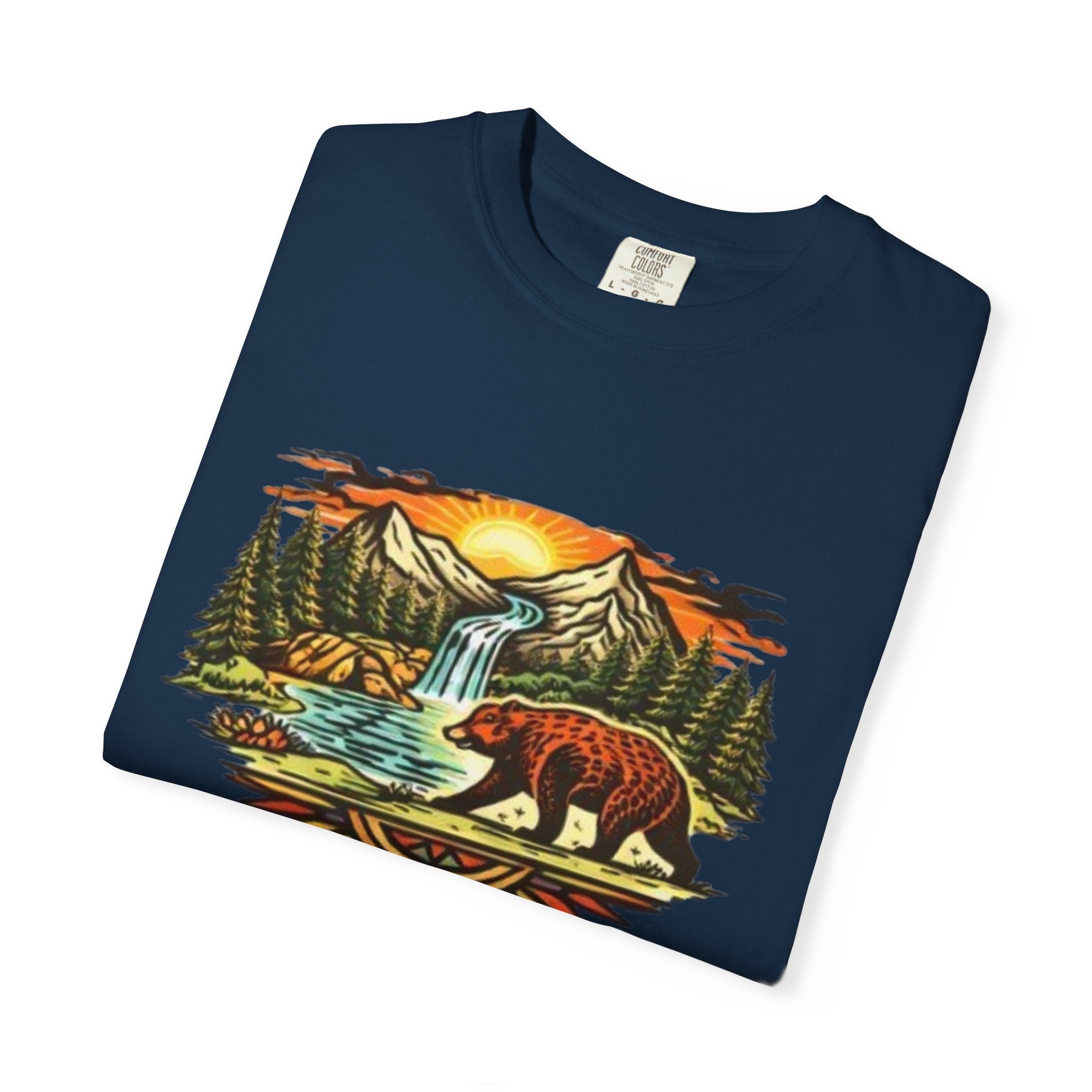 Bear Mountain Sunset T-Shirt | Scenic Wilderness Graphic Tee