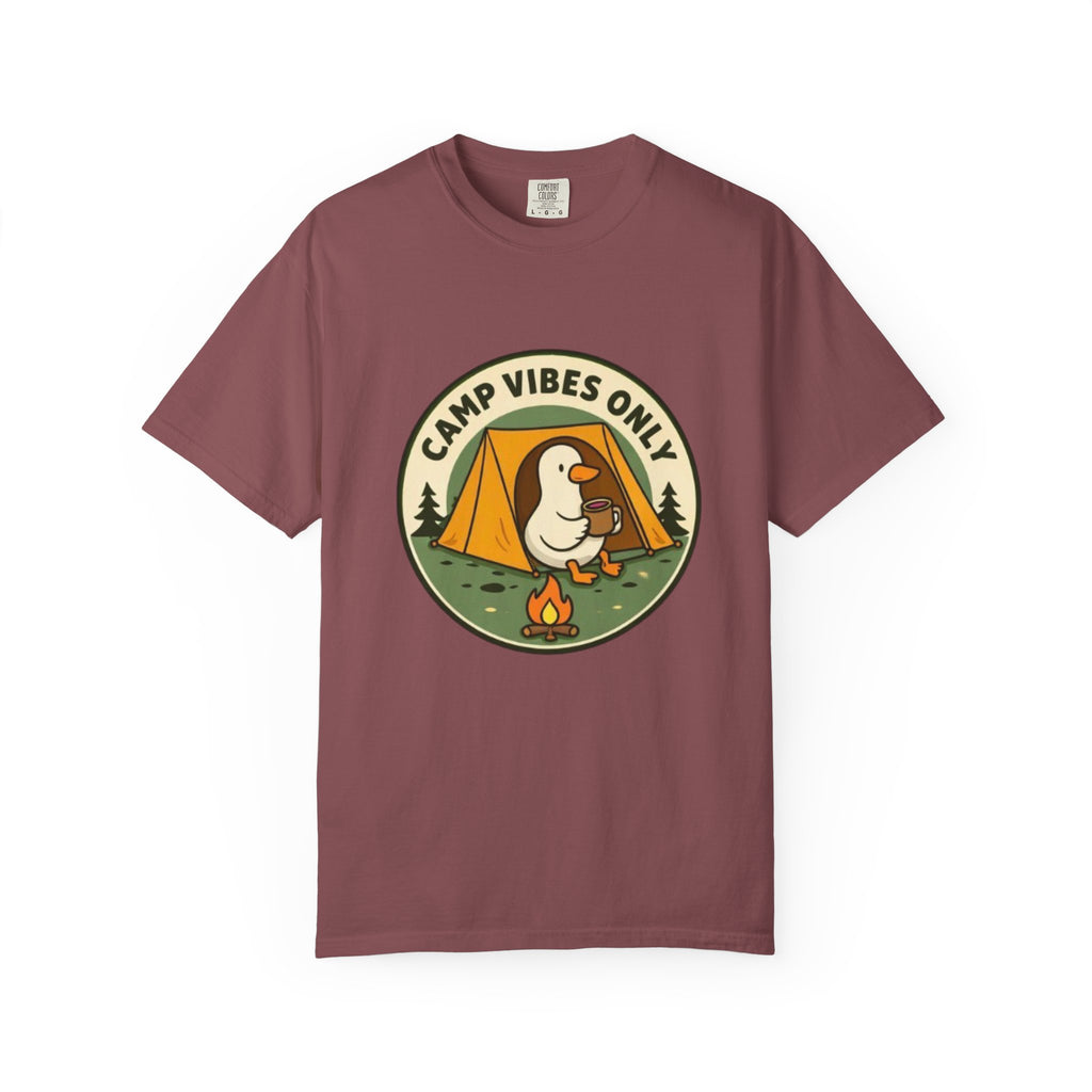 Camp Vibes Only T-Shirt | Cute Duck Camping Graphic Tee
