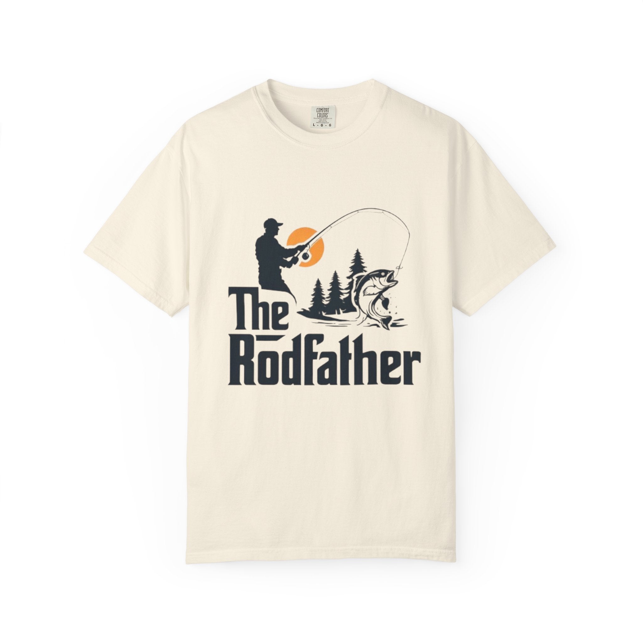 Rodfather fishing silhouette T-Shirt | Fishing tee, bass angler design