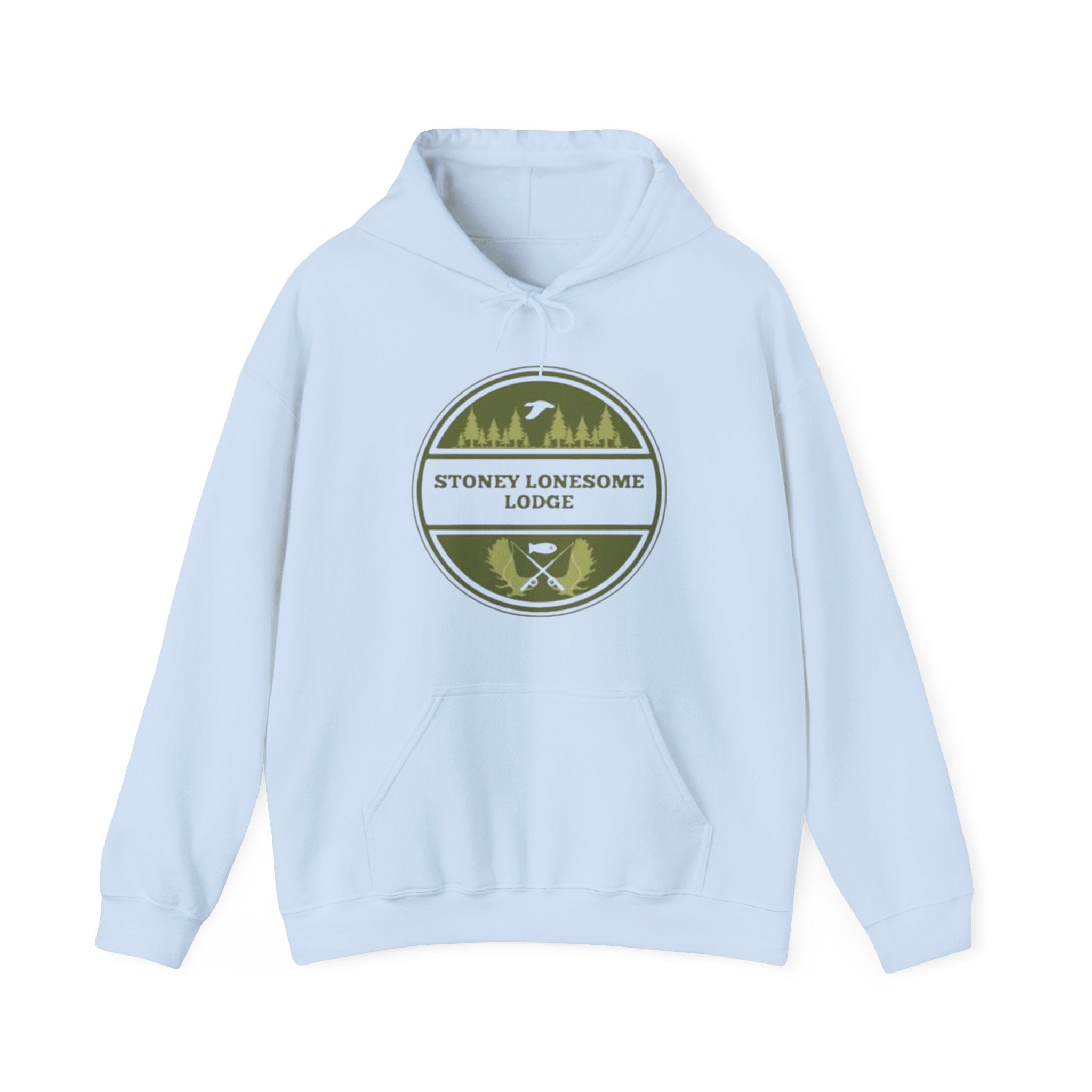 Stoney Lonesome Lodge Hoodie | Outdoor Cabin Campfire Pullover