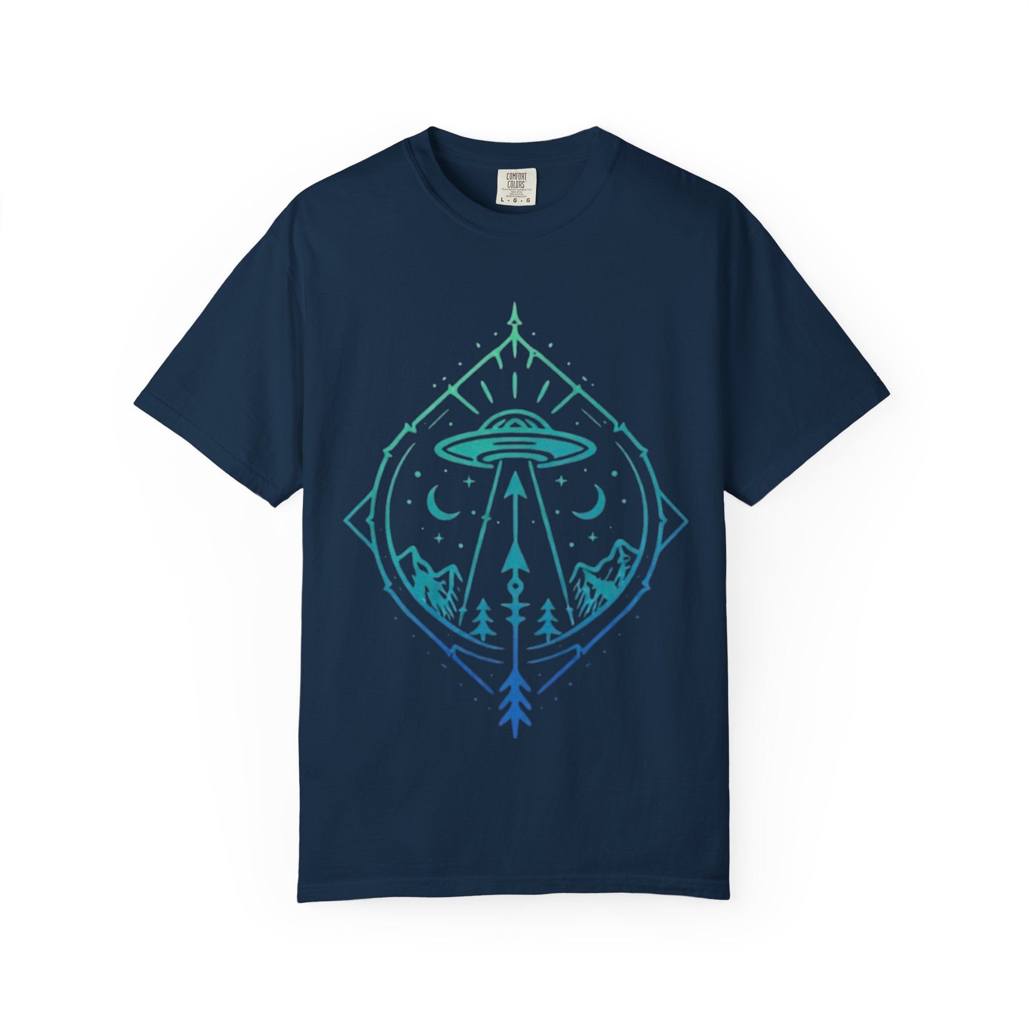 UFO Adventure T-Shirt | Alien Abduction Mountain Graphic