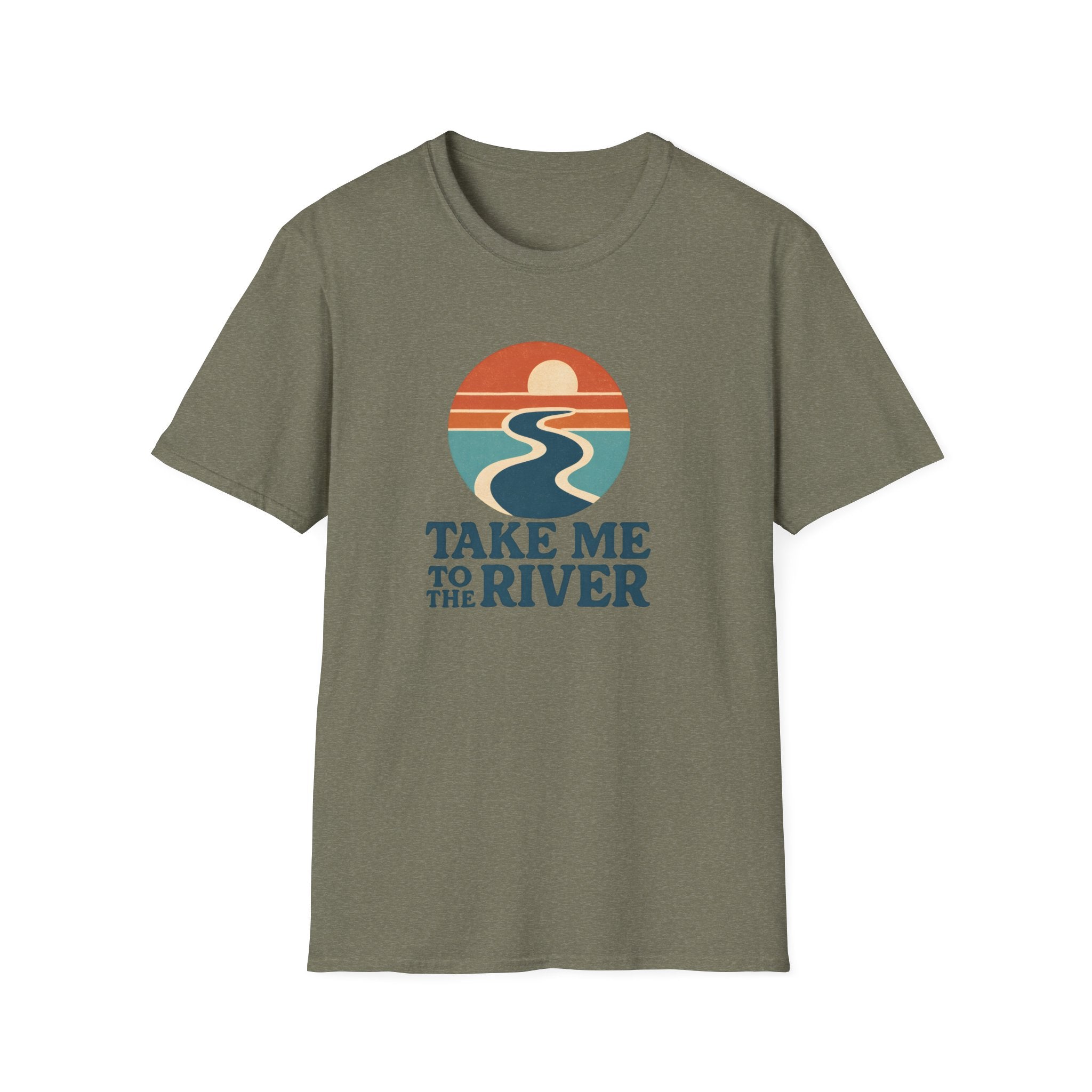 Sunset River Graphic T-Shirt | Scenic Nature Tee for Outdoor Lovers