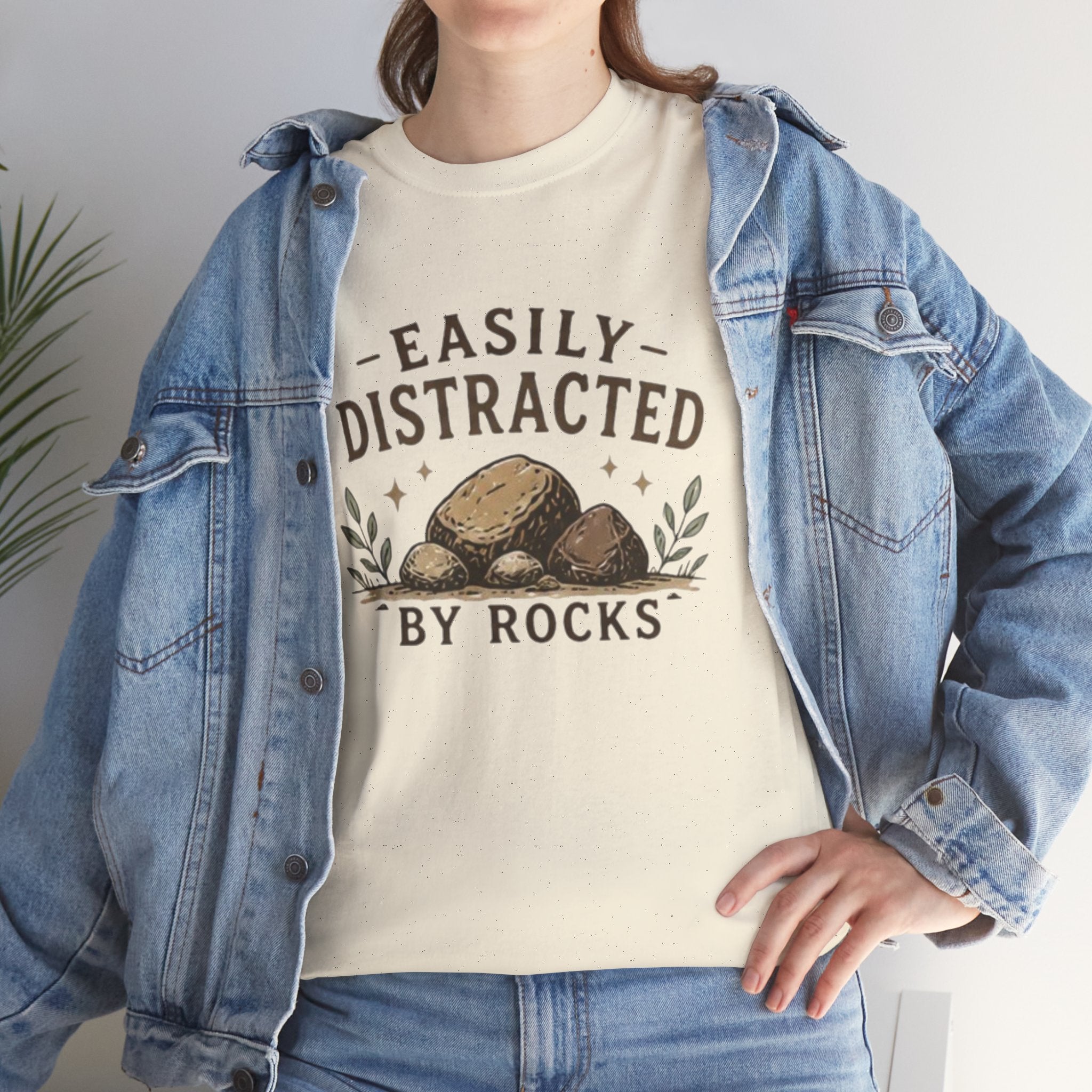 T-Shirt | "Easily Distracted by Rocks" Funny Rockhound Tee