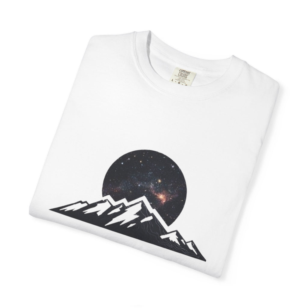 Galaxy Mountainscape T-Shirt Cosmic Mountain Landscape Tee