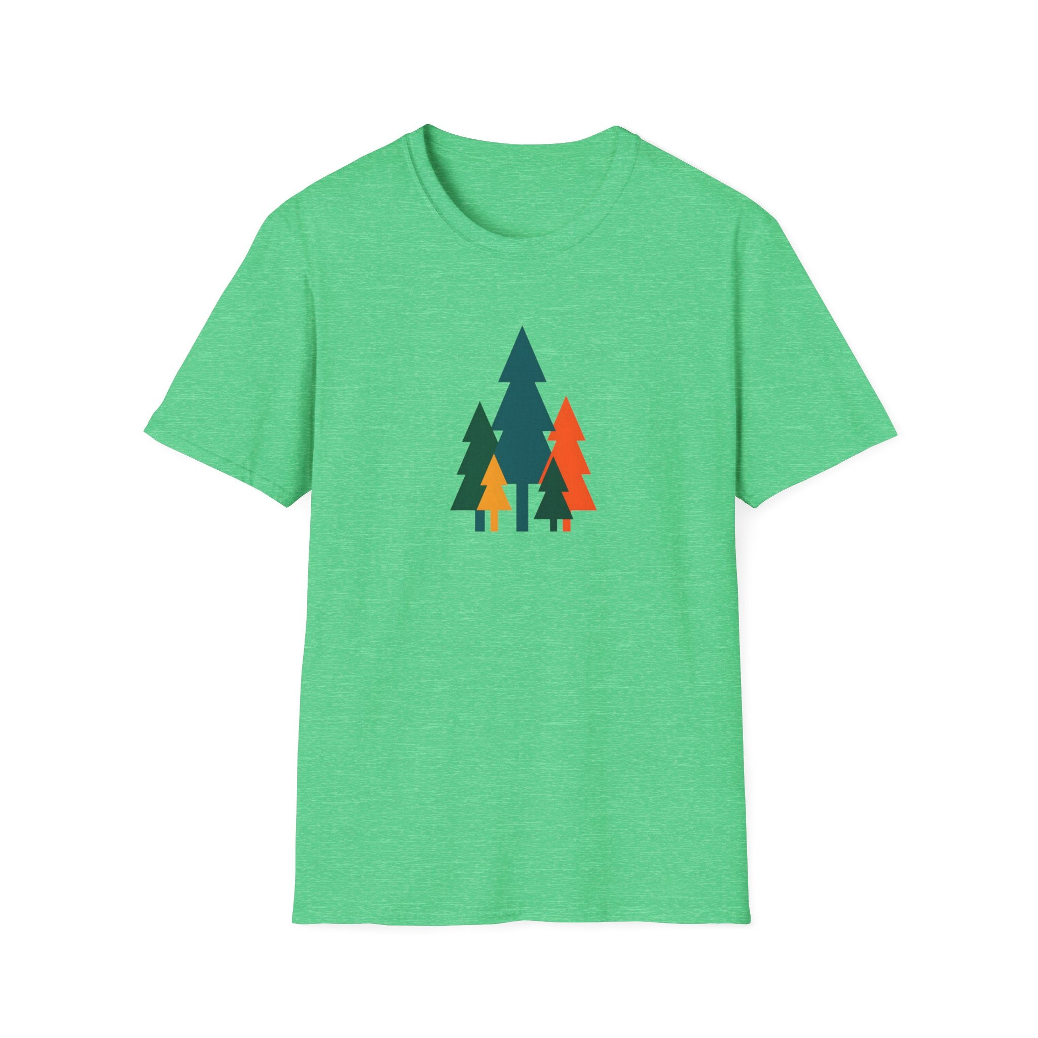 Colorful Pine Trees T-Shirt | Vibrant Forest Graphic Tee