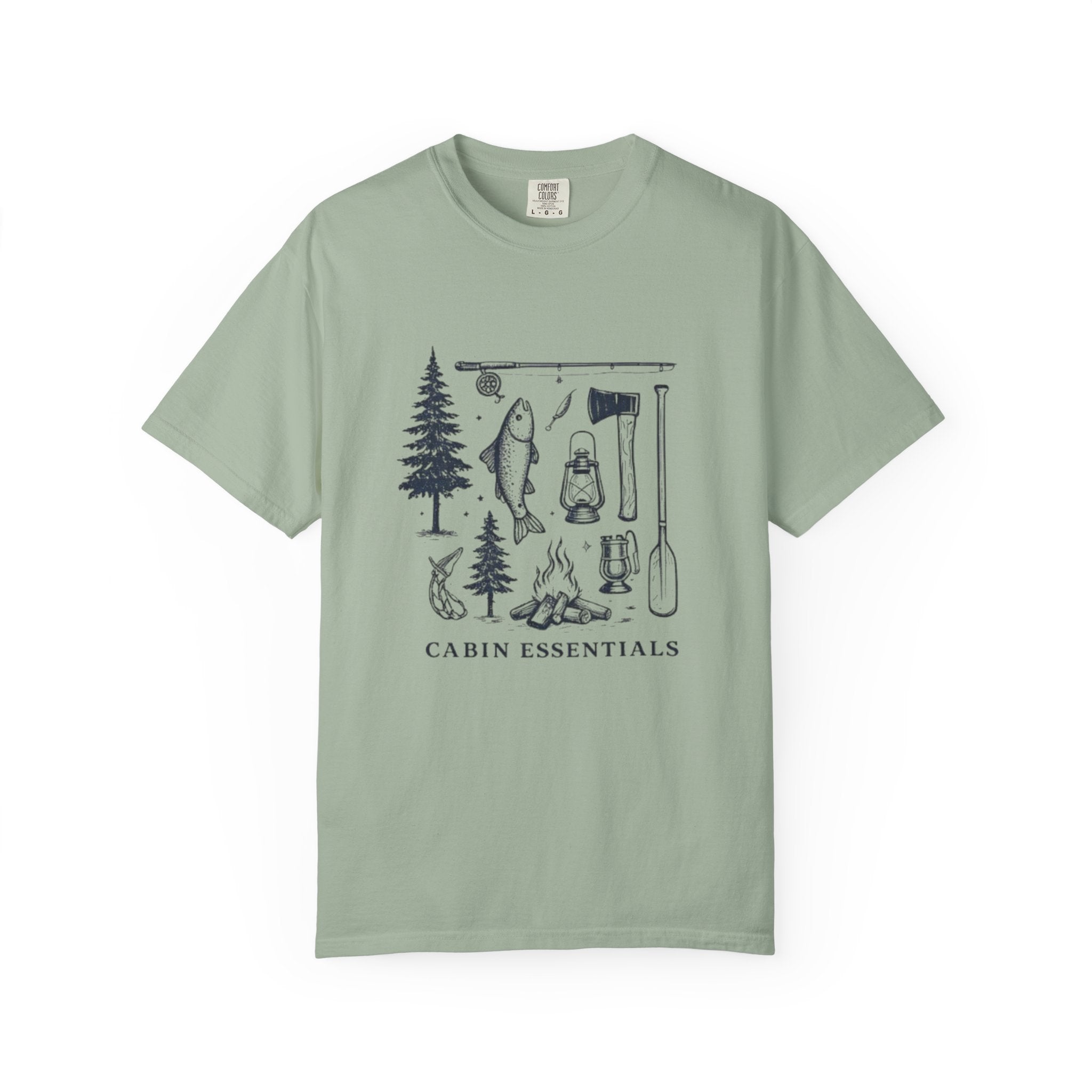 Cabin Essentials T-Shirt | Outdoor Camping Gear Graphic Tee