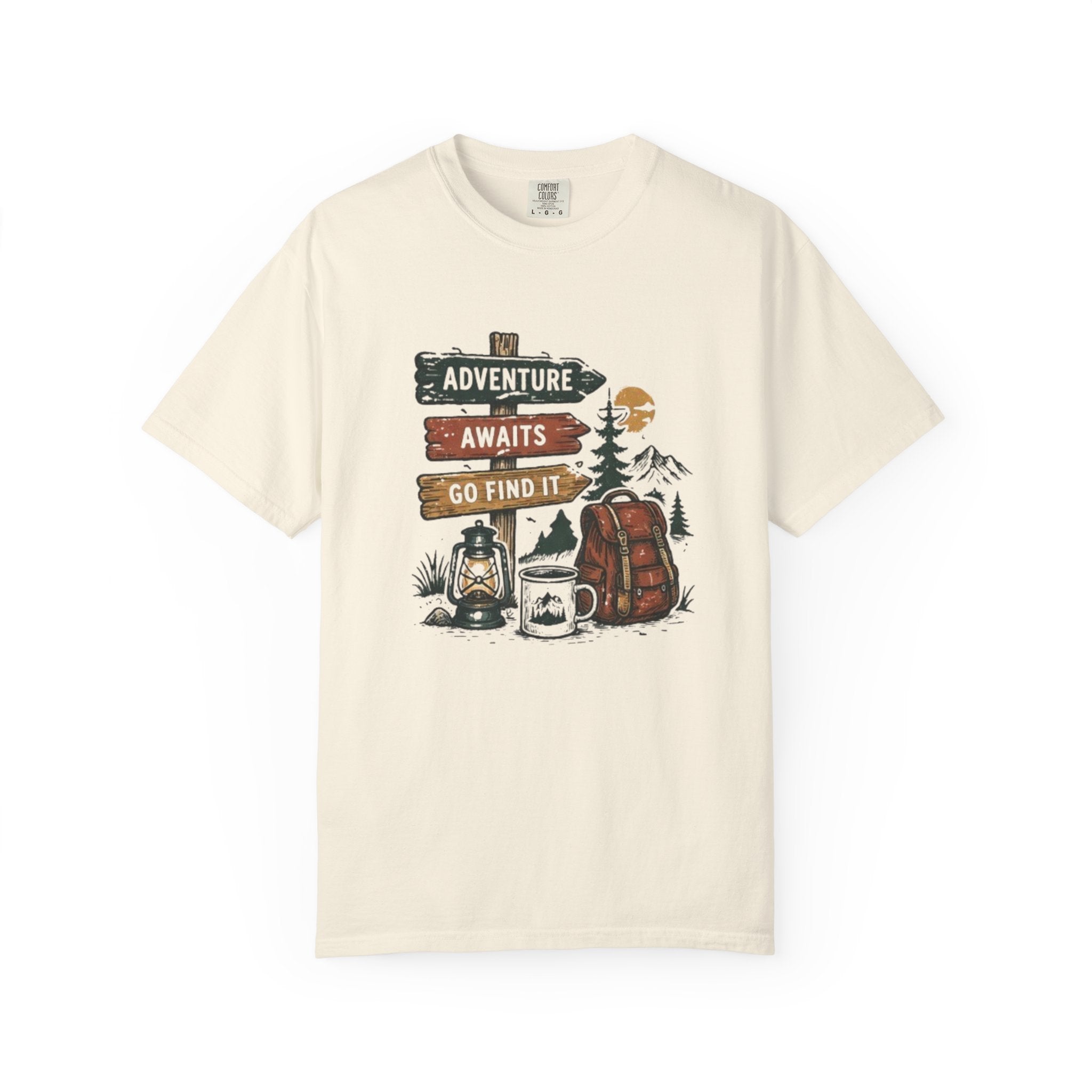 Adventure Awaits Camping T-Shirt | Go Find It Graphic Tee