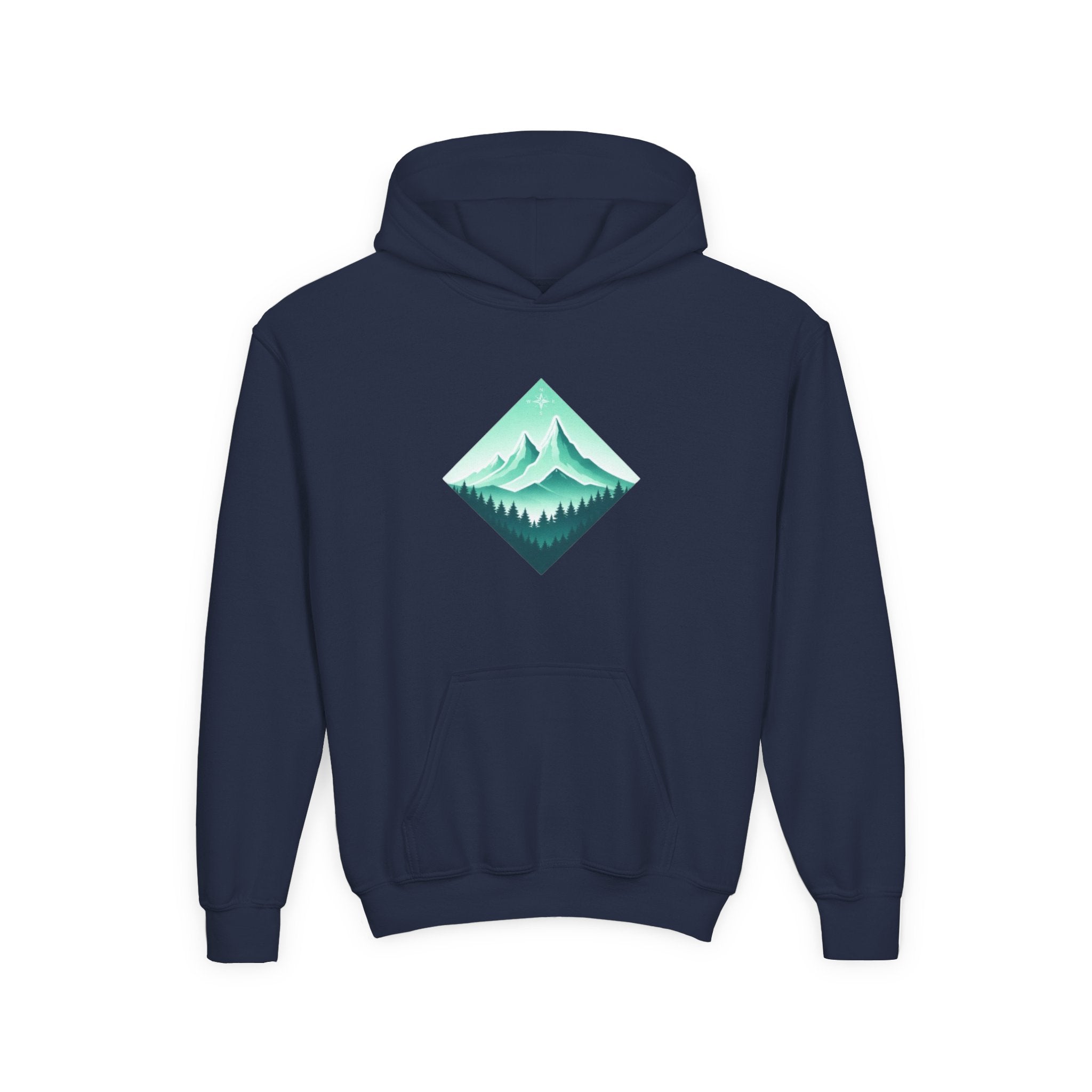 Youth Hoodie | Mint Mountain Graphic Pullover