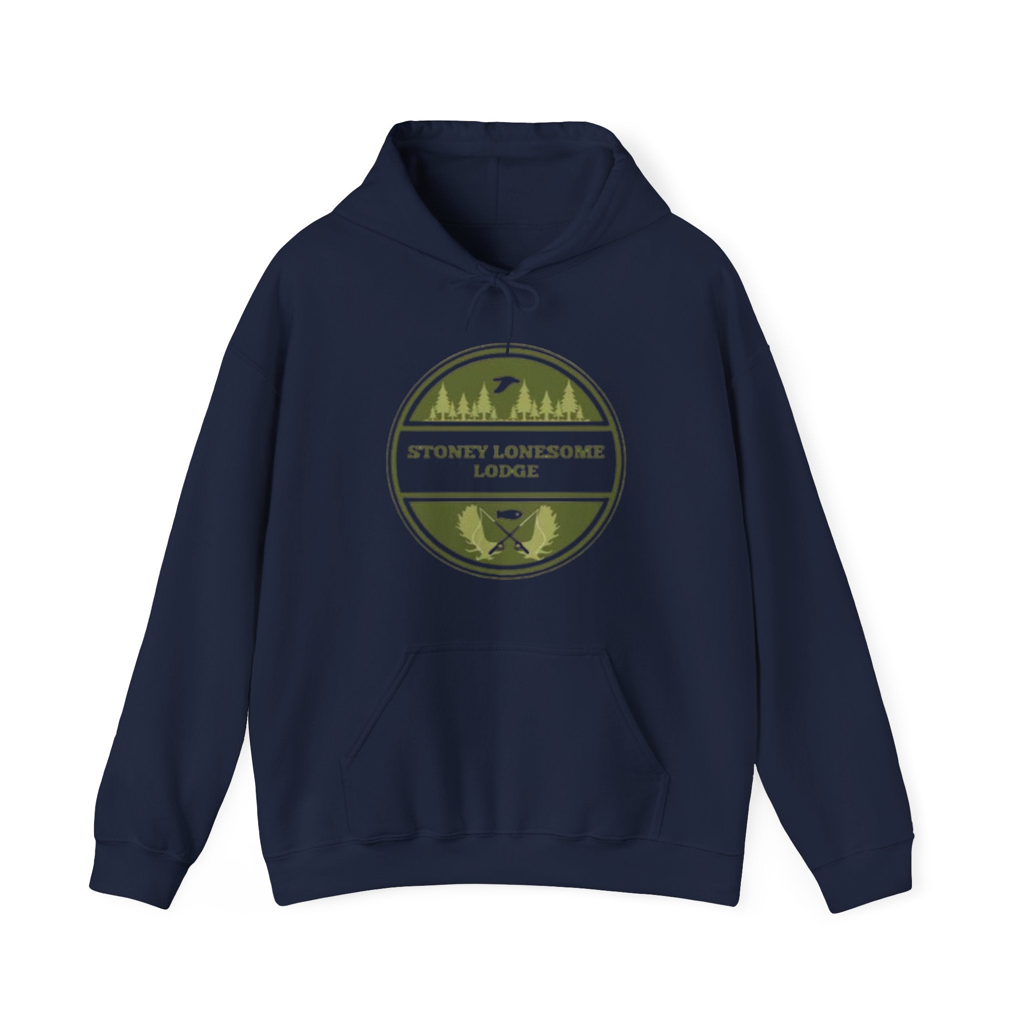 Stoney Lonesome Lodge Hoodie | Outdoor Cabin Campfire Pullover