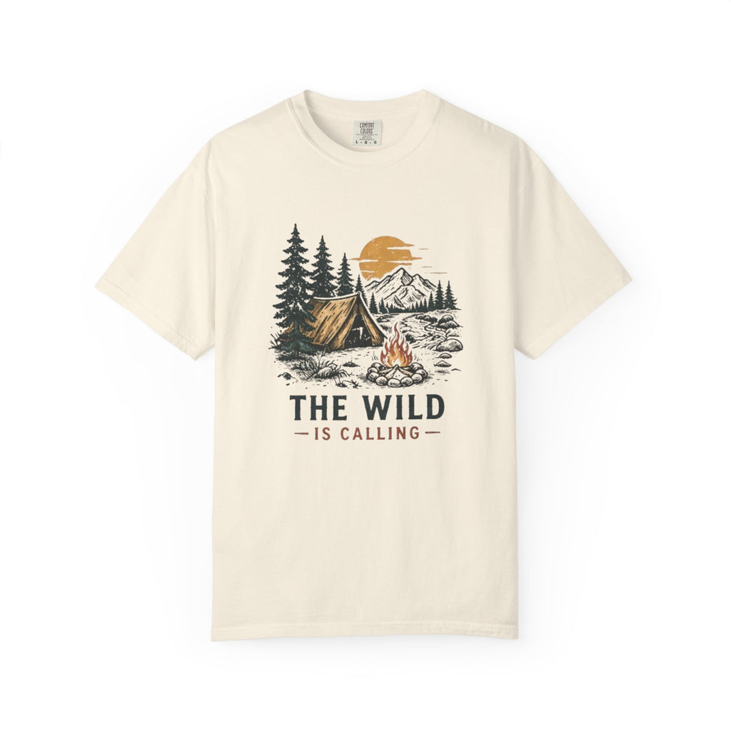 Camping T-Shirt | The Wild Is Calling Graphic Tee