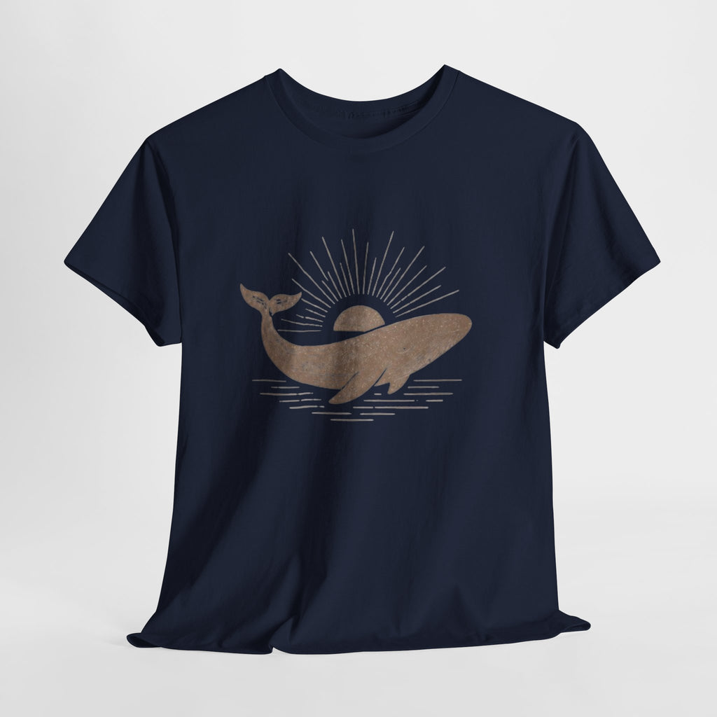 Whale Sunset T-Shirt | Minimal Coastal Graphic Tee
