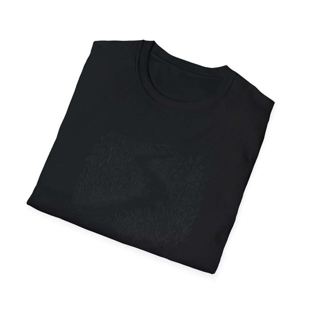 Winding Path Through Grass T-Shirt | Scenic Nature Trail Tee