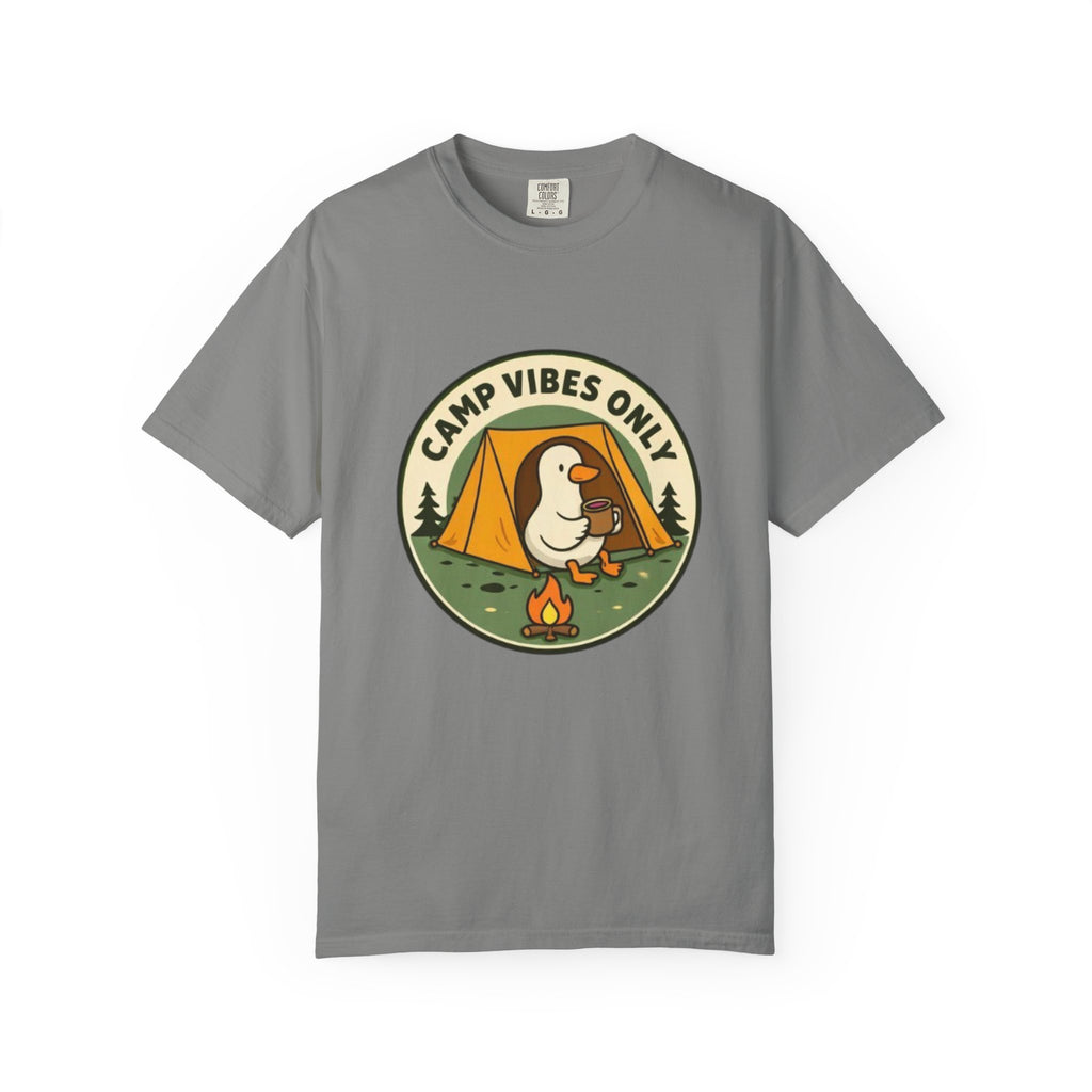 Camp Vibes Only T-Shirt | Cute Duck Camping Graphic Tee