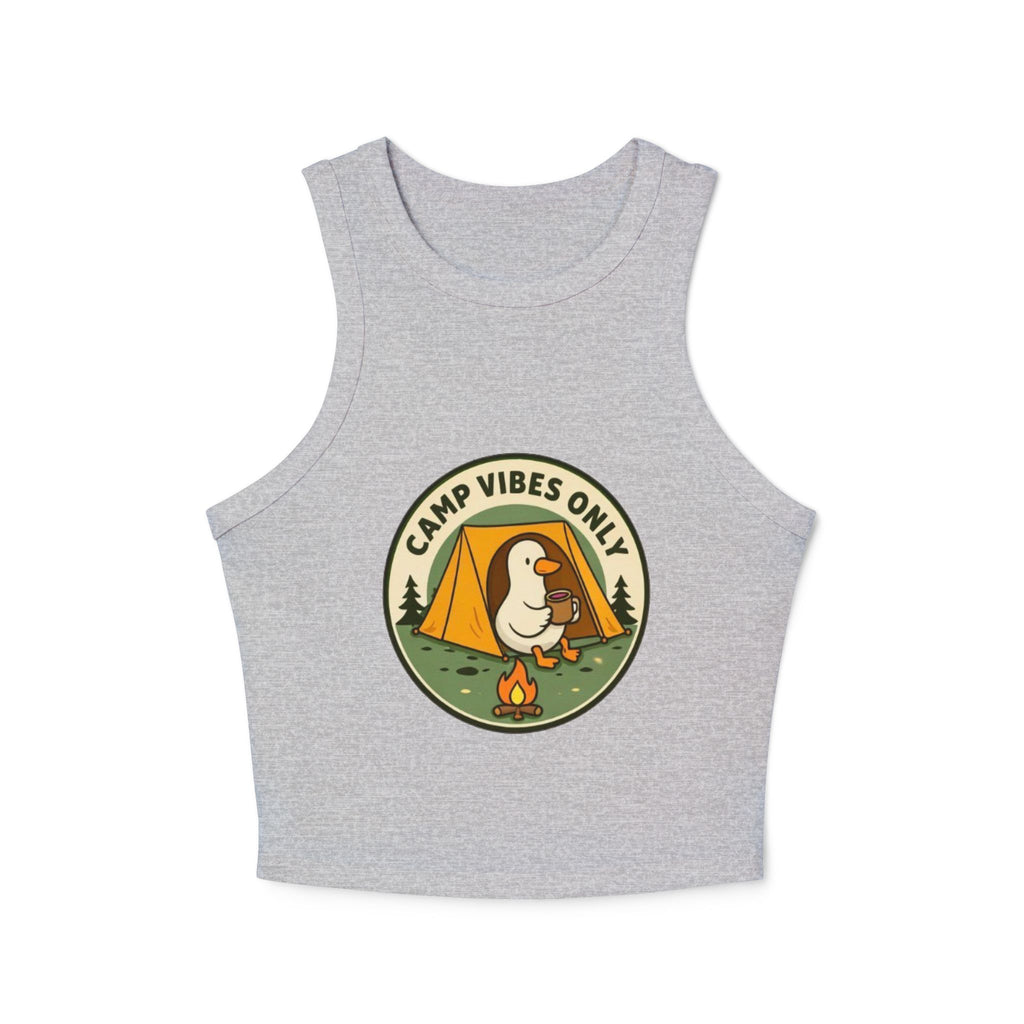 Camp Vibes Only Ducky Racer Tank | Womens Camping Graphic Tank Top