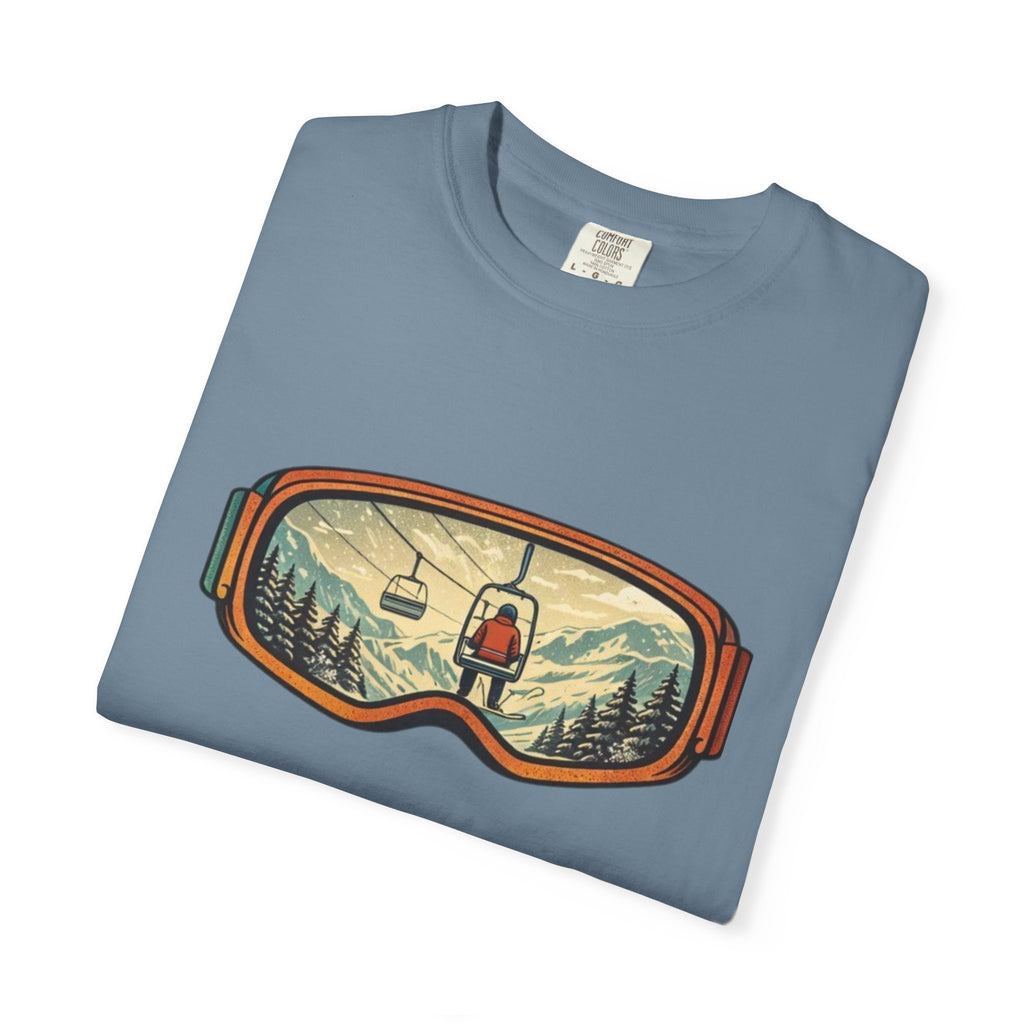 Retro Ski Lift Mountain T-Shirt | Snowboard Goggles Scene
