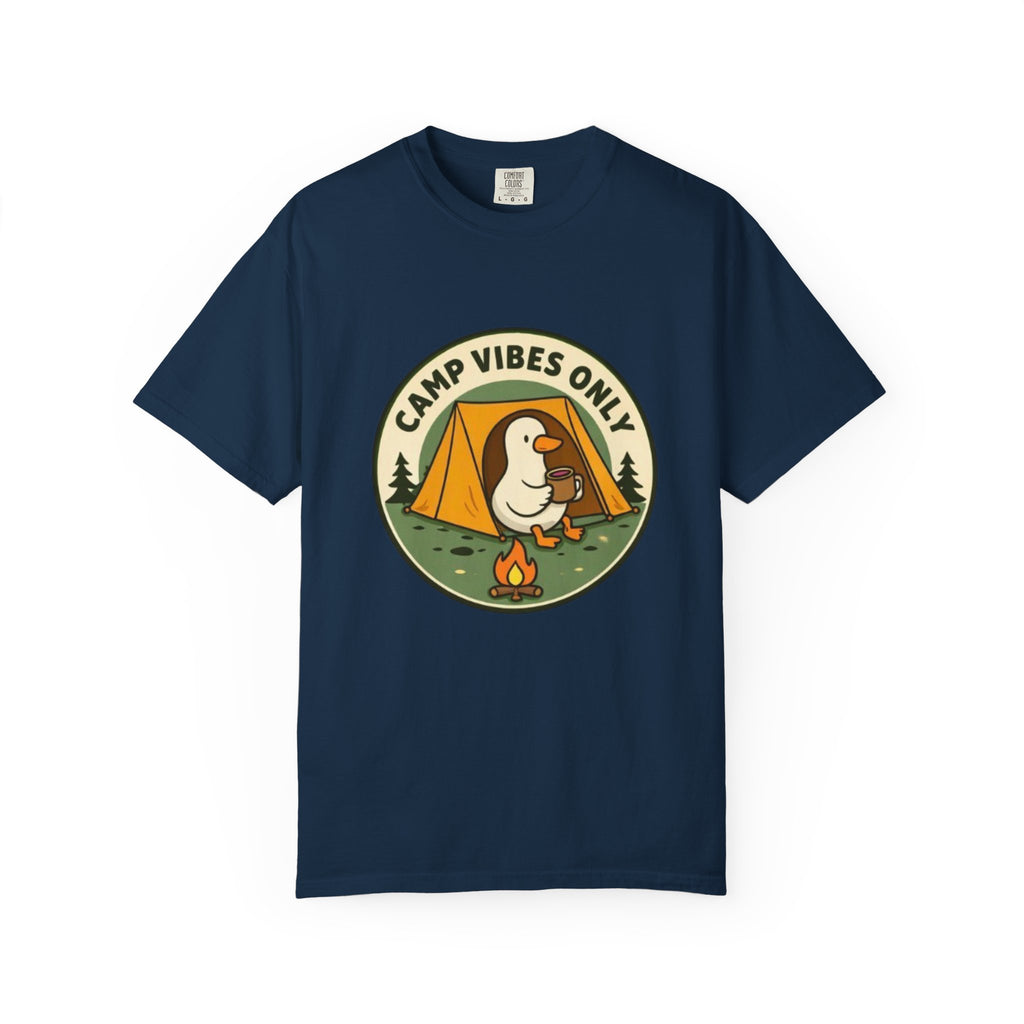 Camp Vibes Only T-Shirt | Cute Duck Camping Graphic Tee