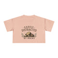 Easily Distracted by Rocks Crop Tee
