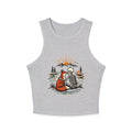 Racer Tank Top | Fox & Skeleton Sunset Graphic