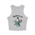 Bottoms Up Duck Illustration Racer Tank Top | Womens Summer Graphic Crop
