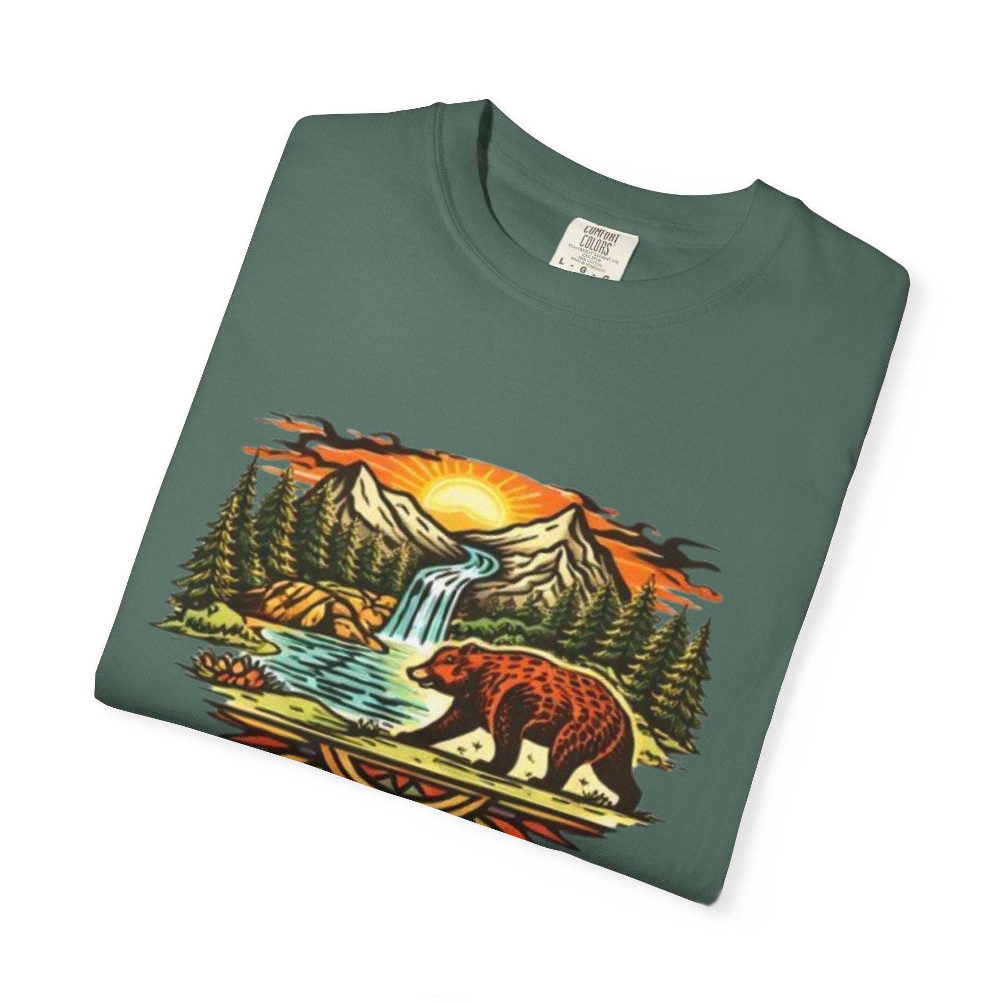 Bear Mountain Sunset T-Shirt | Scenic Wilderness Graphic Tee