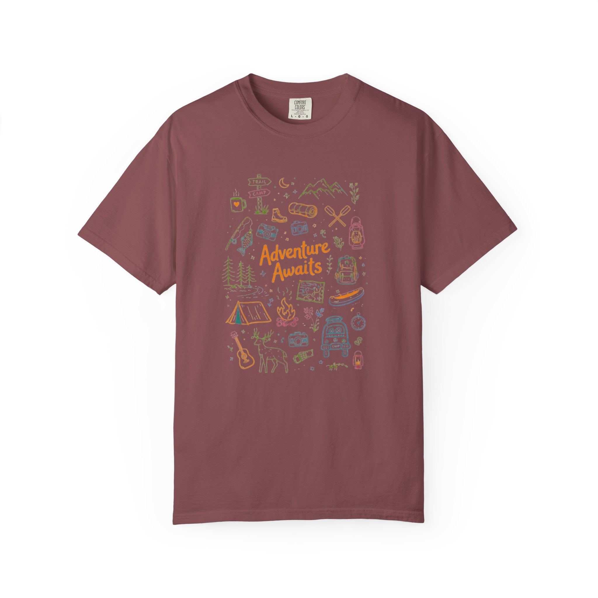 Adventure Awaits Camping T-Shirt | Outdoor Catalog Tee