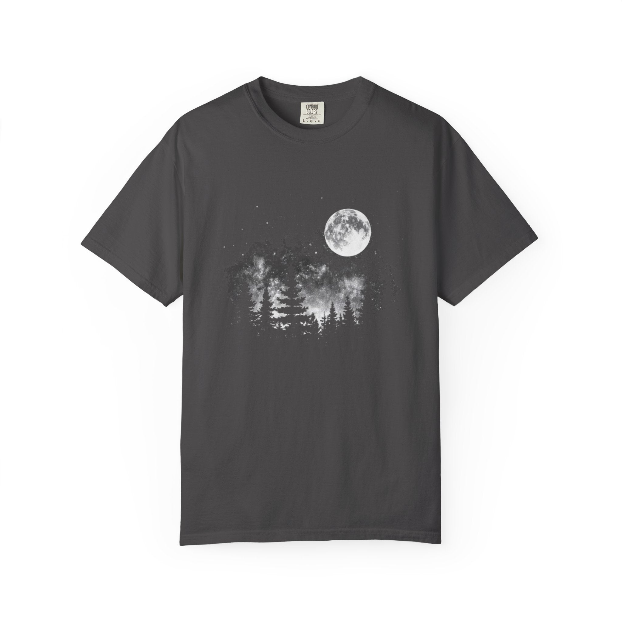 Moonlit Forest T-Shirt | Full Moon Night Sky Tee