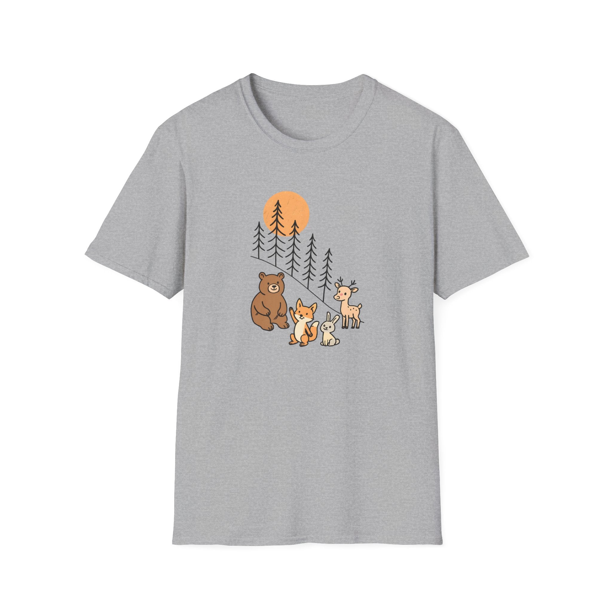 Forest Animal Friends T-Shirt | Cute Woodland Animals Graphic Tee
