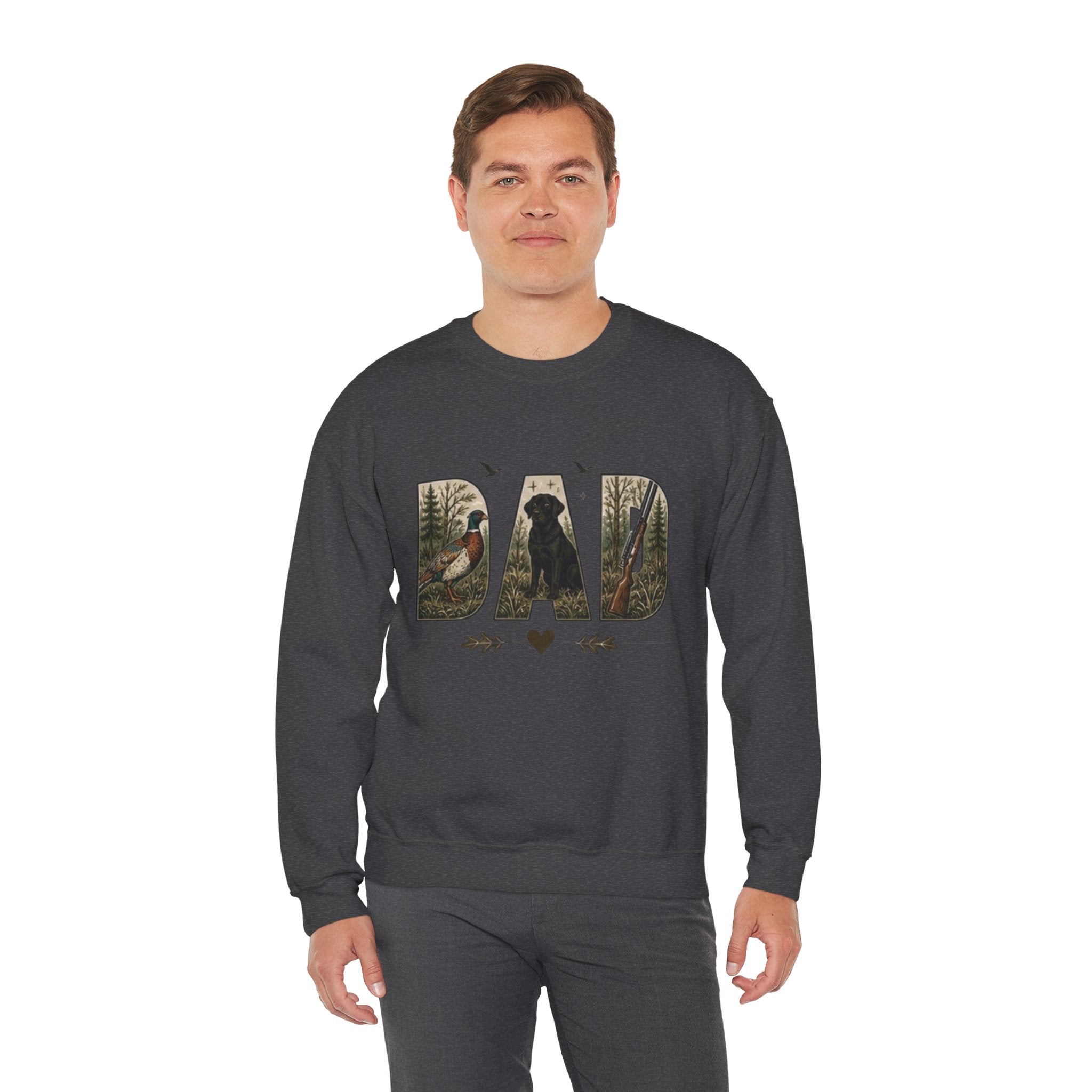 Dad Woodland Hunting Crewneck Sweatshirt | Fathers Day Gift