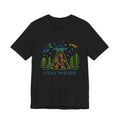 Stay Weird UFO Bigfoot T-Shirt Funny Alien Abduction Graphic Tee